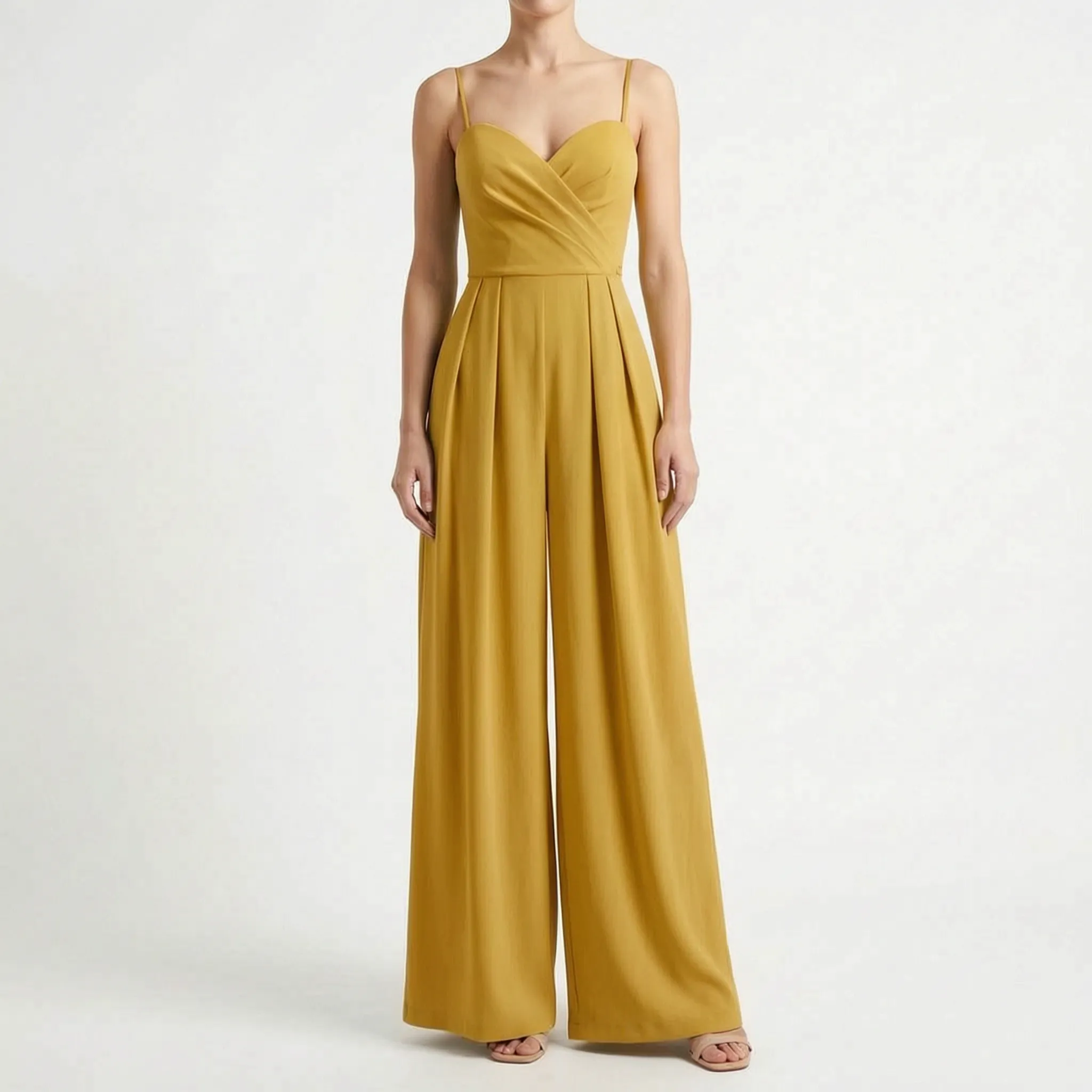 Mouwloze Jumpsuit Met Wijde Pijpen | Navando