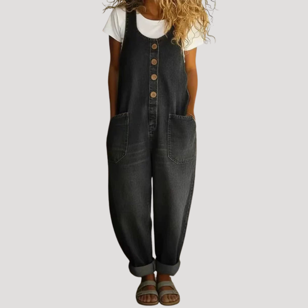 Mouwloze Loose-Fit Jumpsuit | Navando
