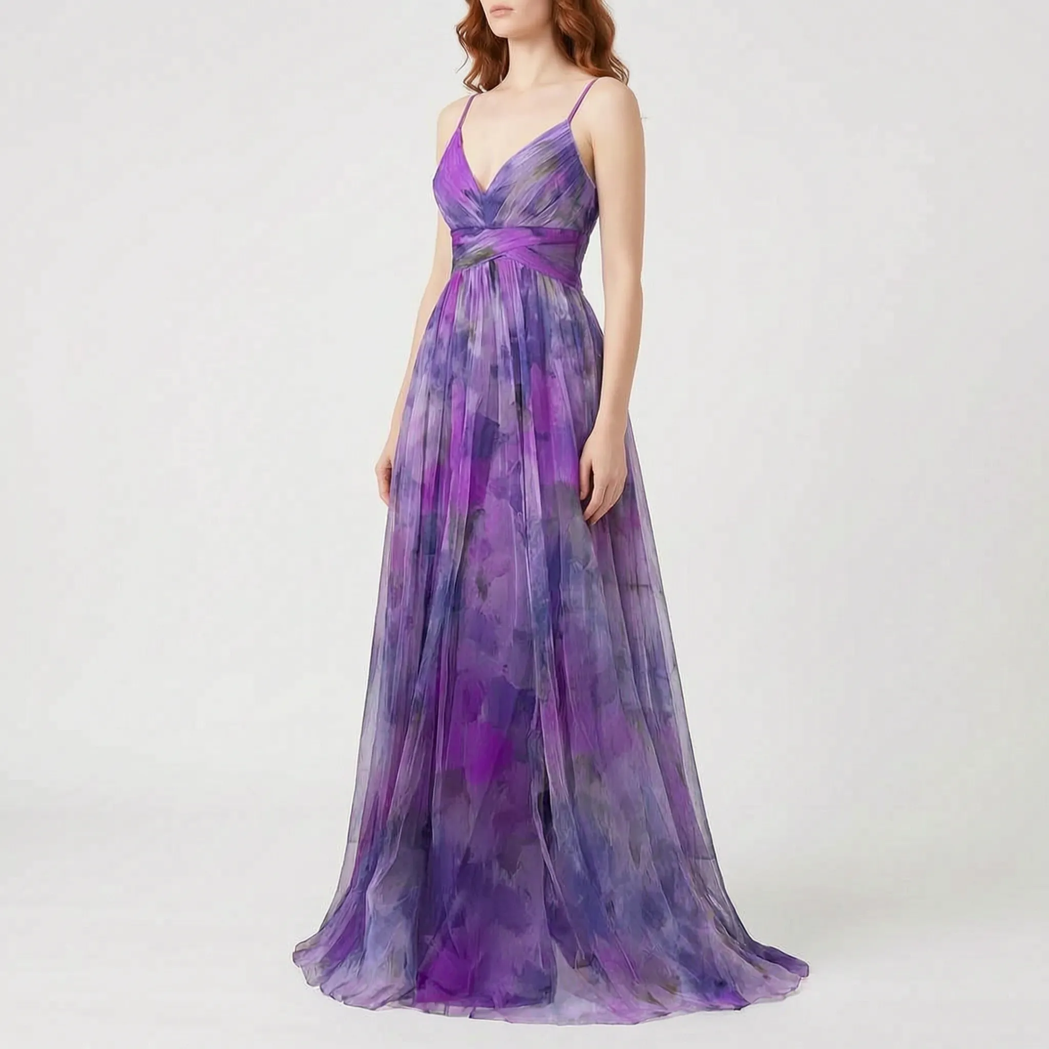 Mouwloze Maxi Jurk Met Kleurrijke Bloemenprint | Navando