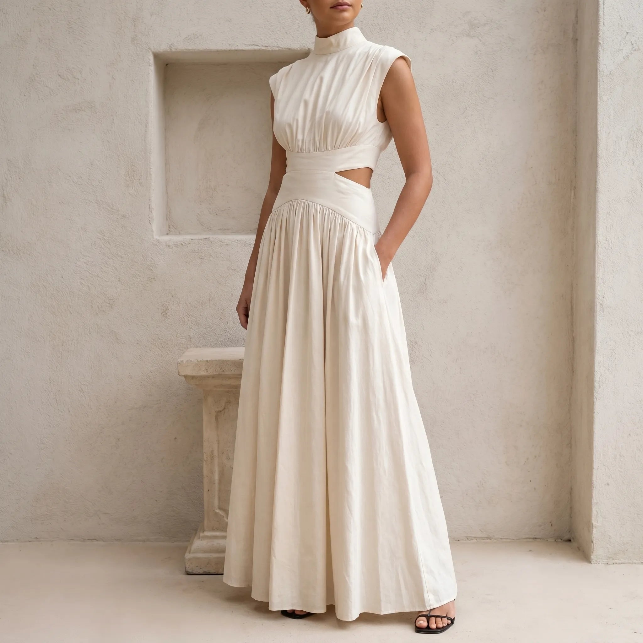 Mouwloze Maxi Jurk | Navando