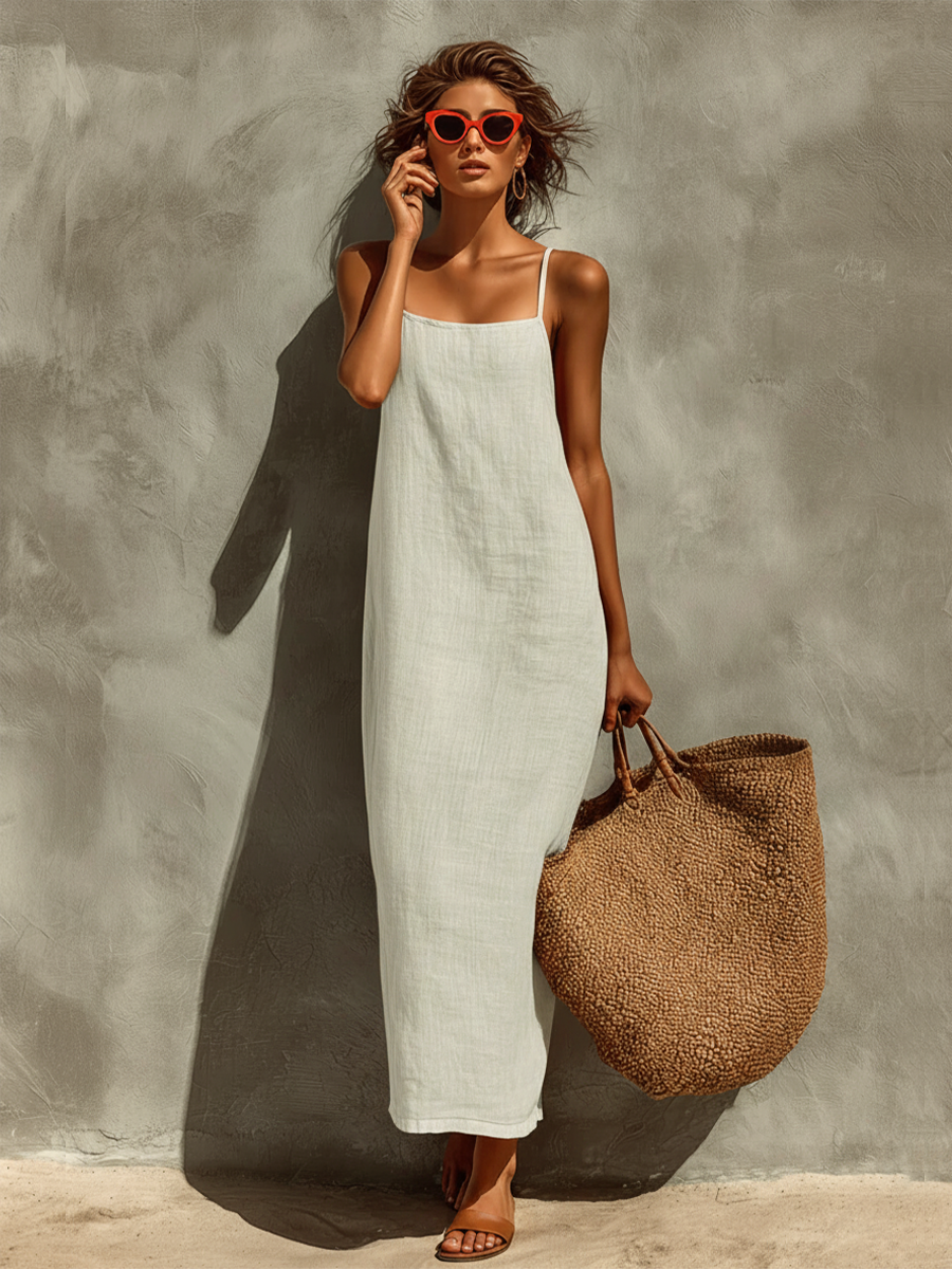 Mouwloze Maxi Jurk | Navando