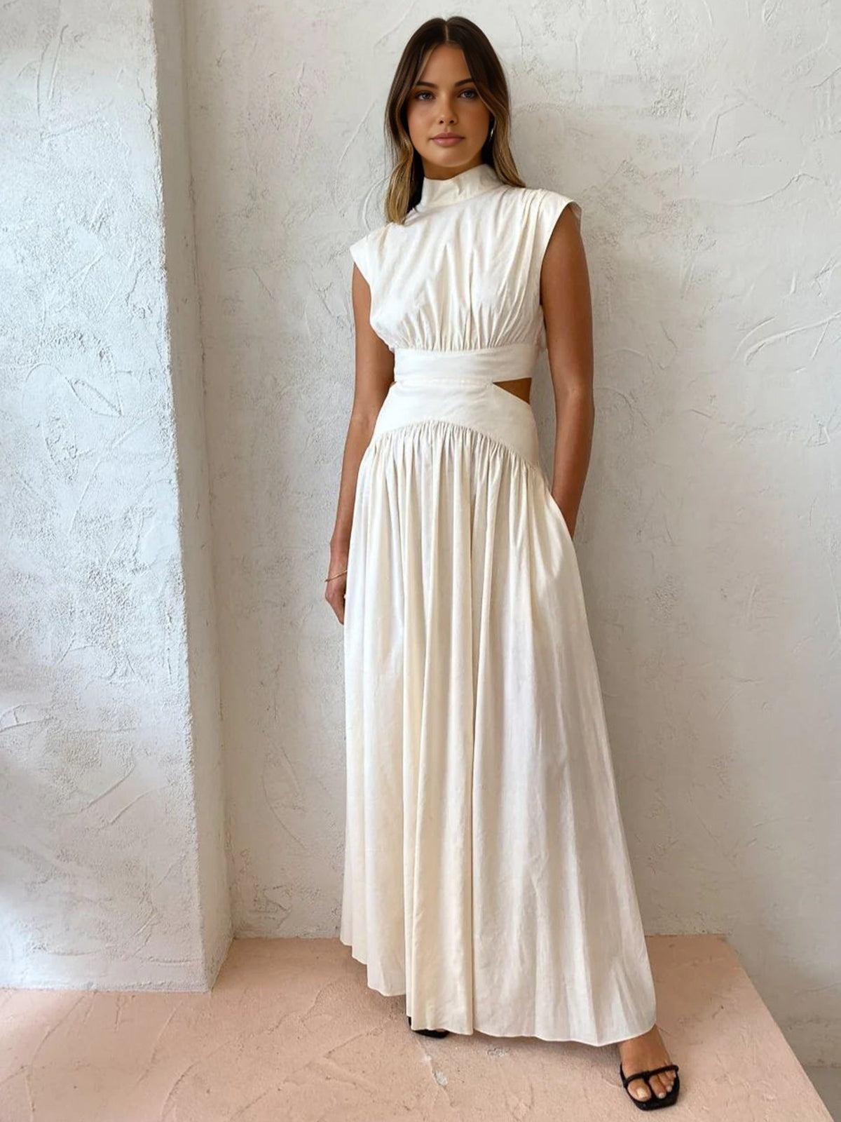 Mouwloze Maxi Jurk | Navando