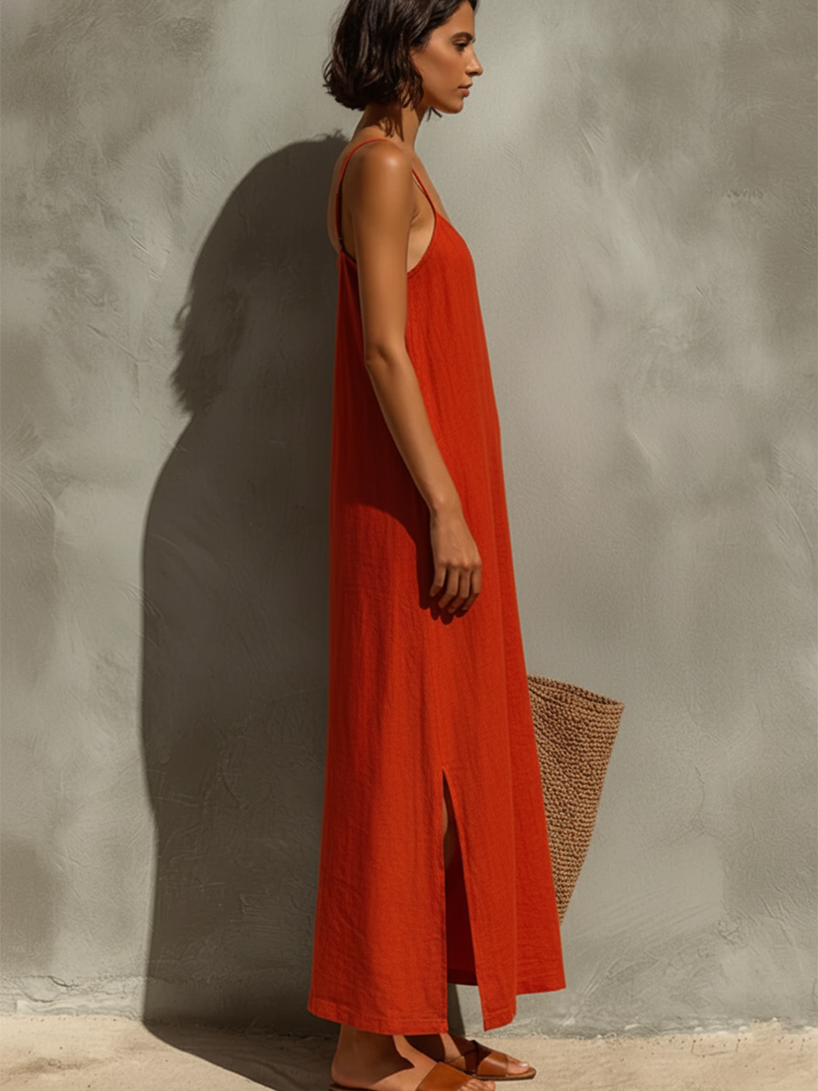Mouwloze Maxi Jurk | Navando