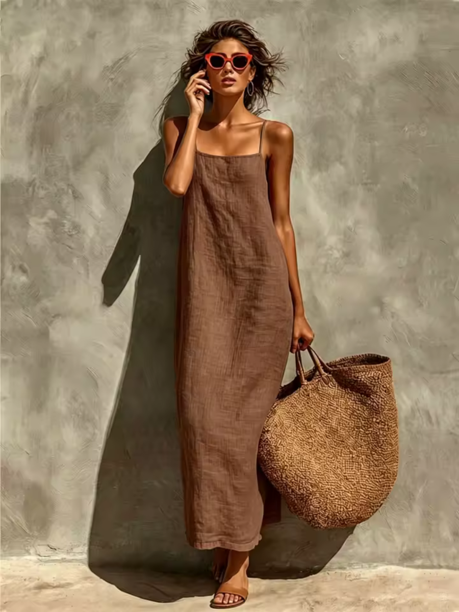 Mouwloze Maxi Jurk | Navando