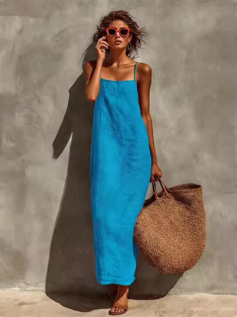 Mouwloze Maxi Jurk | Navando