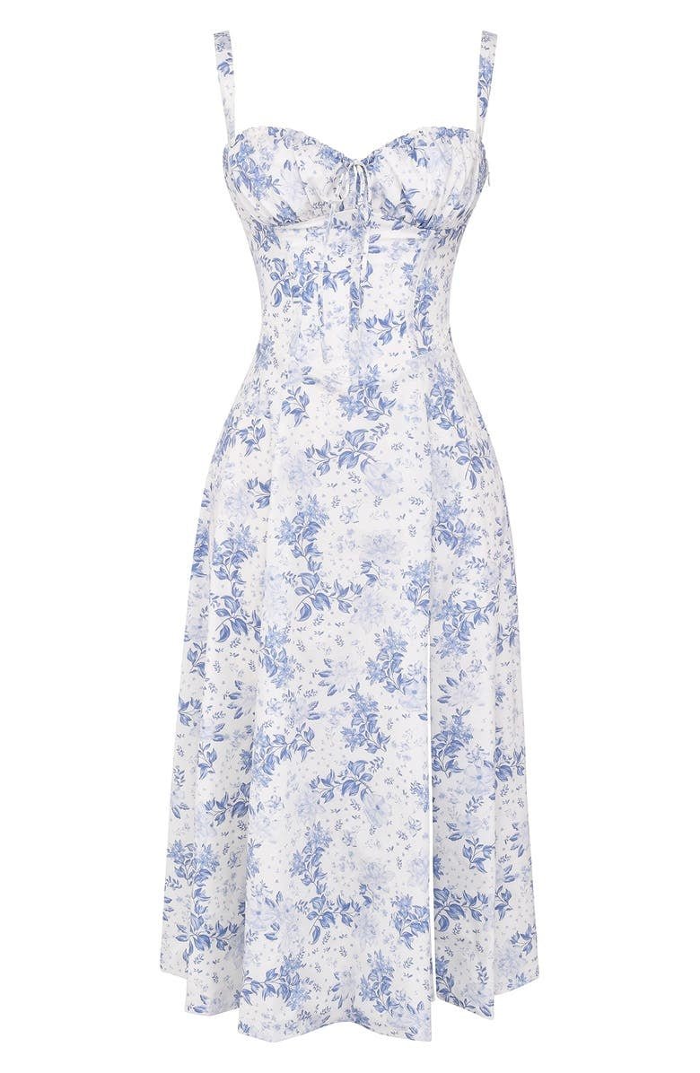 Mouwloze Midi-Jurk Met Korsetbovenstuk | Navando