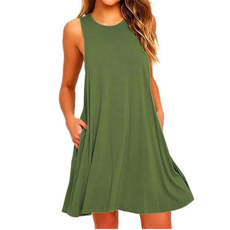 Mouwloze T-Shirtjurk | Navando