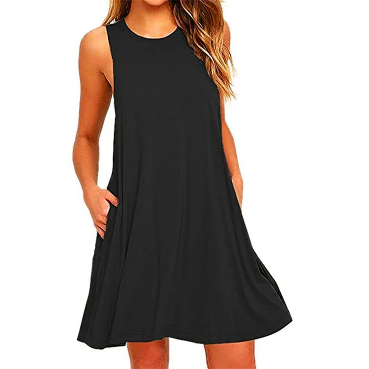 Mouwloze T-Shirtjurk | Navando