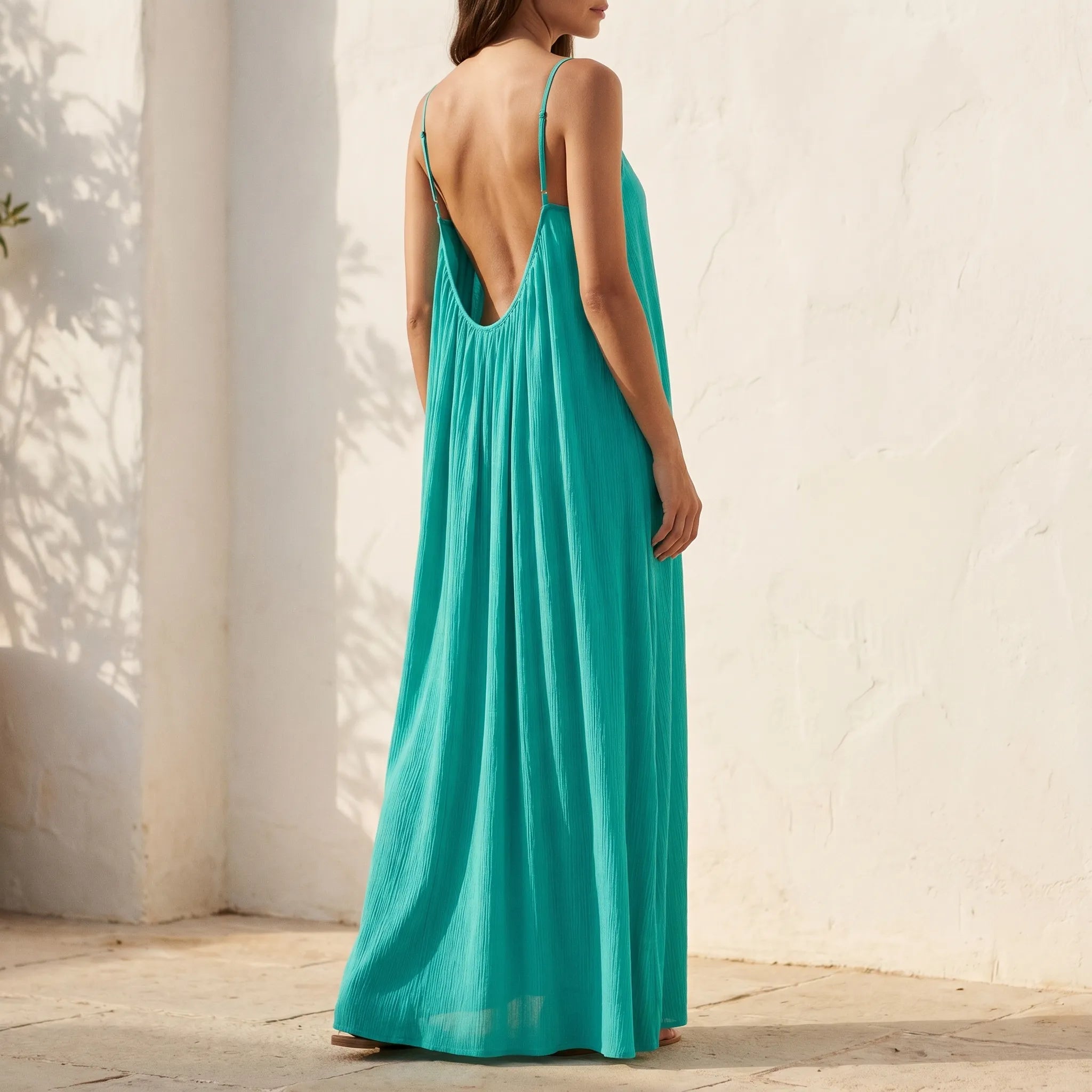 Mouwloze Zomerse Maxi-Jurk | Navando