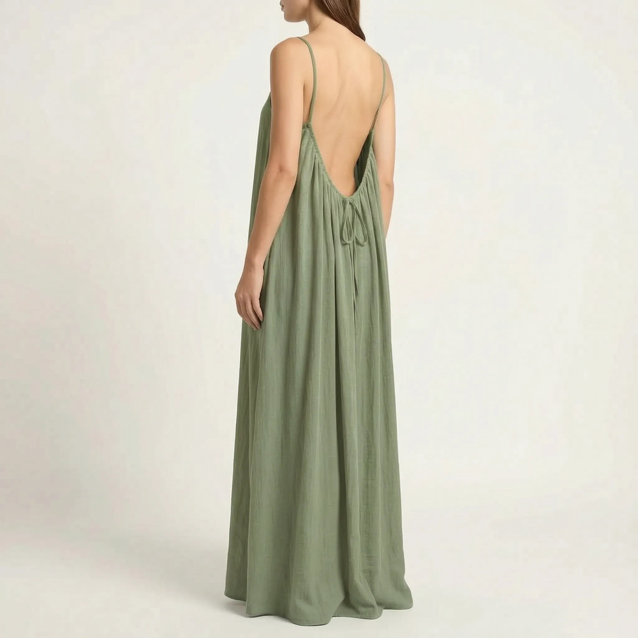 Mouwloze Zomerse Maxi-Jurk | Navando