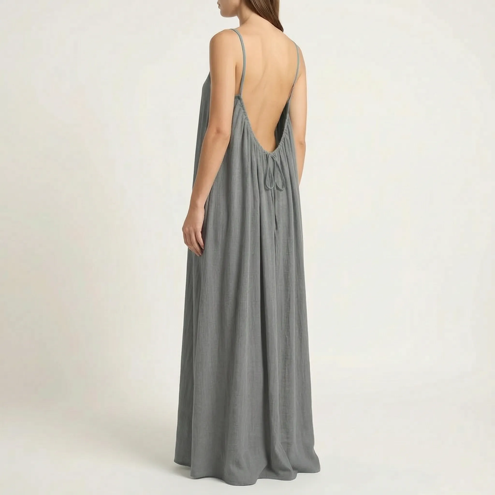 Mouwloze Zomerse Maxi-Jurk | Navando
