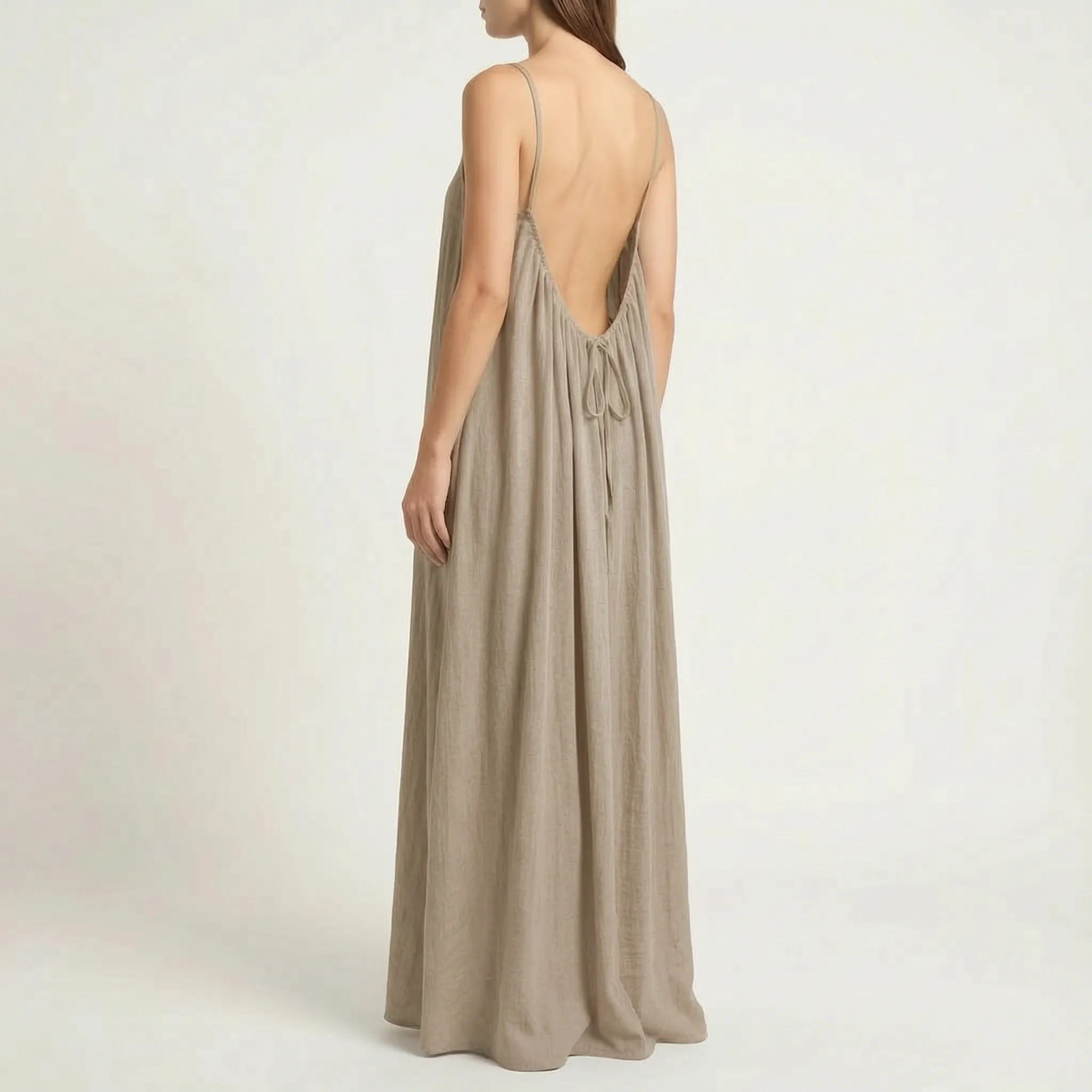 Mouwloze Zomerse Maxi-Jurk | Navando