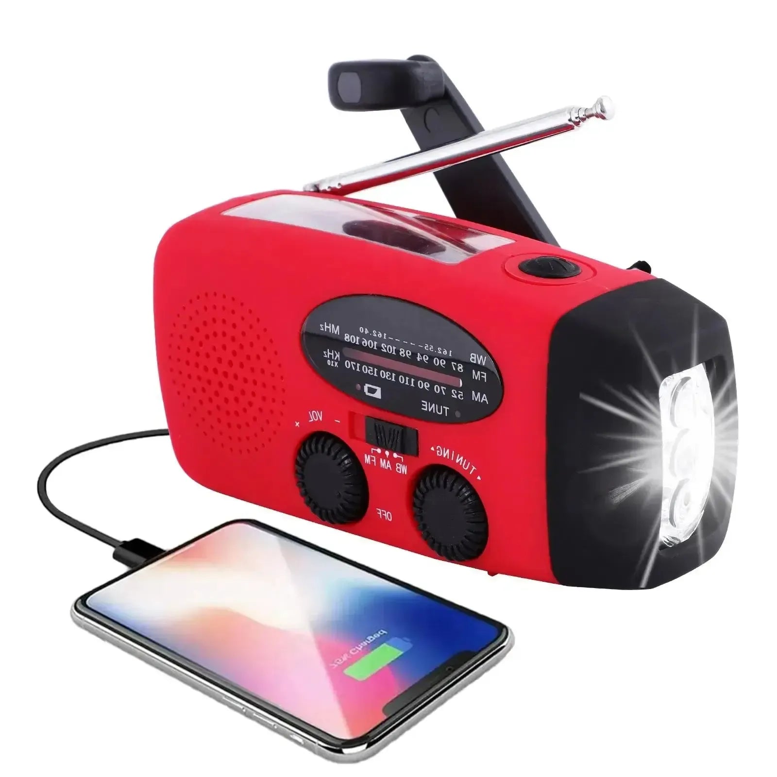 Nood_Noodradio_Nederland_Belgie_Zonder_Batterij_Zaklamp_Powerbank_Oplader_Zonne-Energie