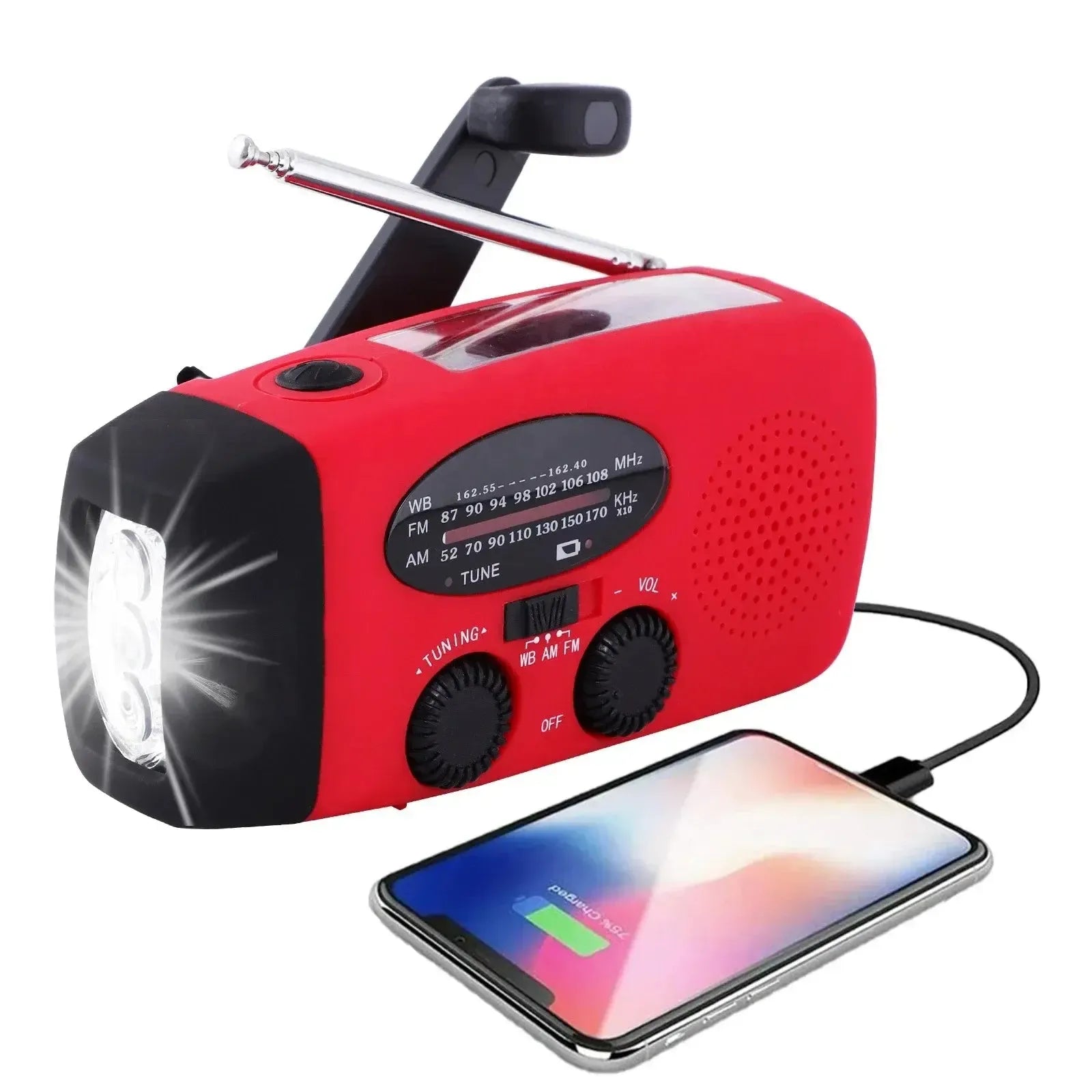 Nood_Noodradio_Nederland_Belgie_Zonder_Batterij_Zaklamp_Powerbank_Oplader_Zonne-Energie