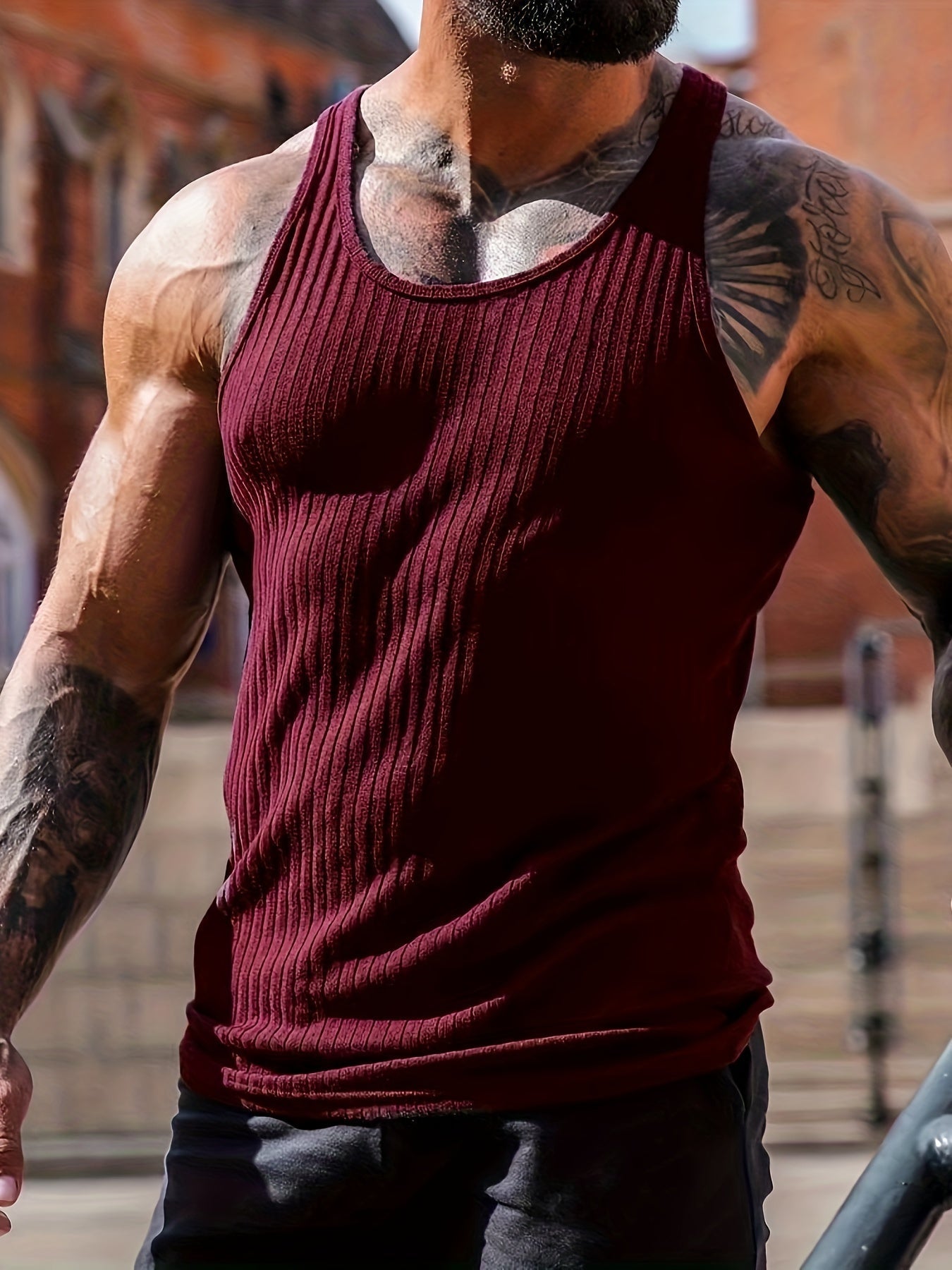 Nauwsluitende Geribbelde Tanktop | Navando