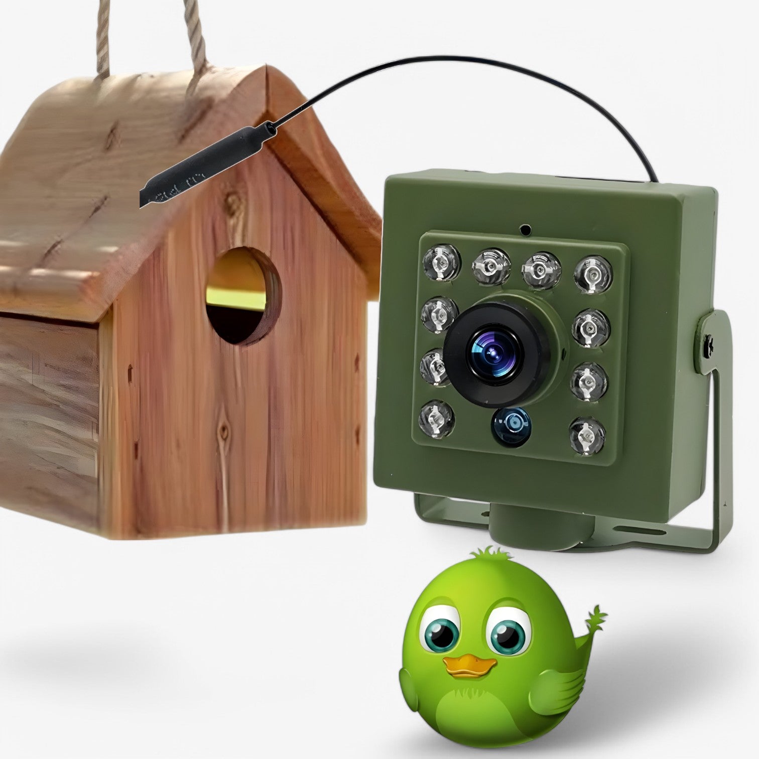 Navando | Compact Wifi-Camera Voor Vogelhuisjes