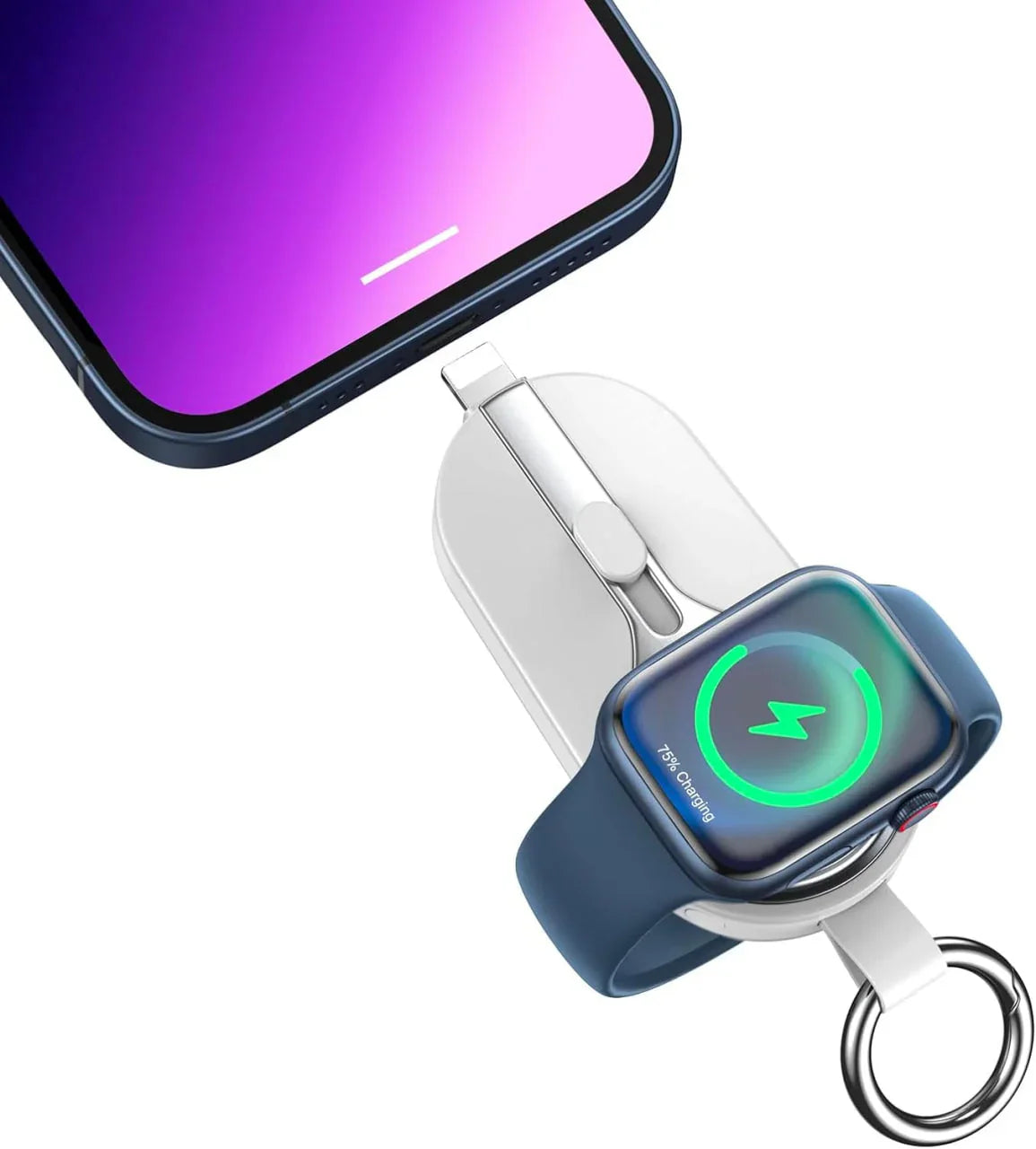 Navando | Compacte Draadloze Powerbank Sleutelhanger