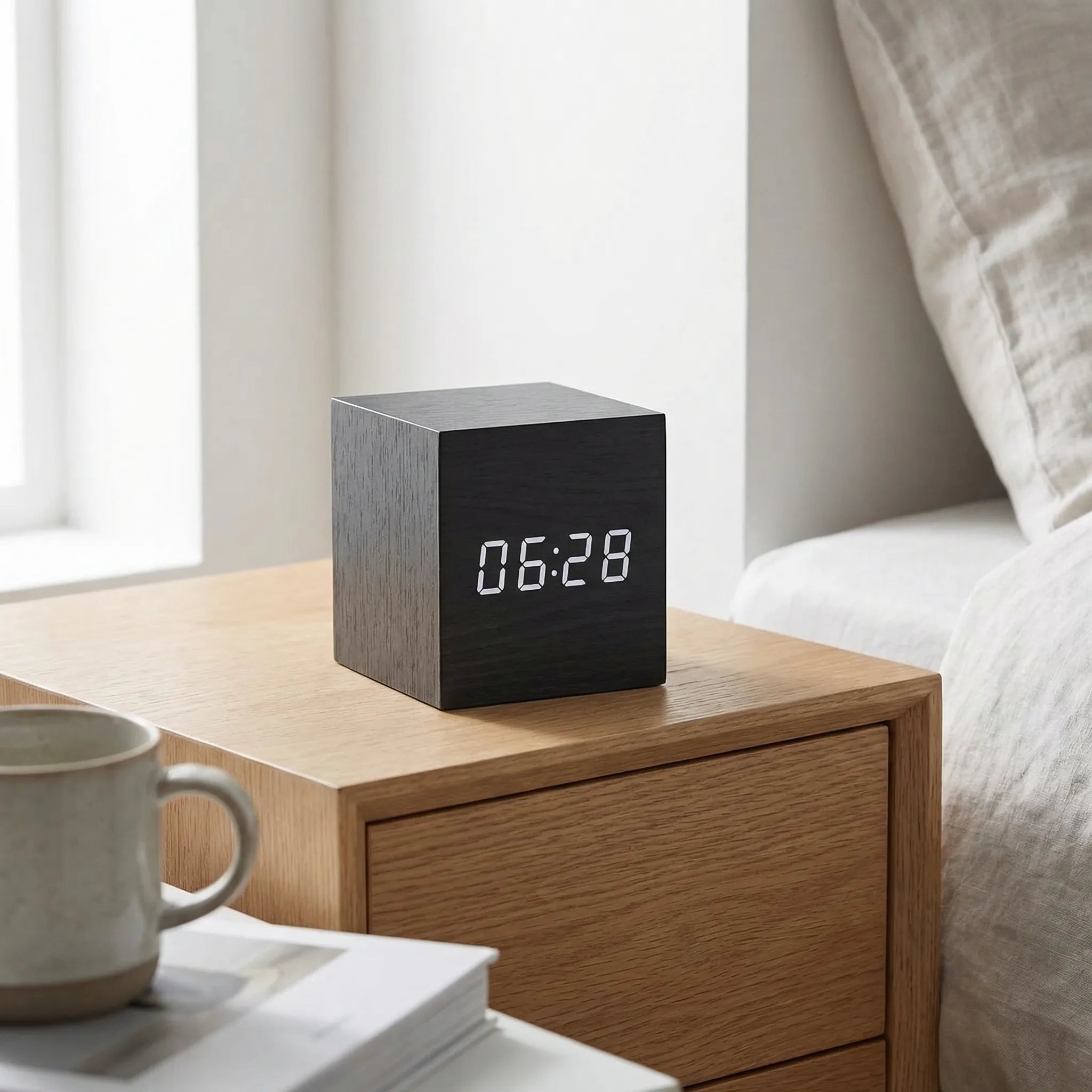 Navando | Compacte Kubusvormige LED-Wekker