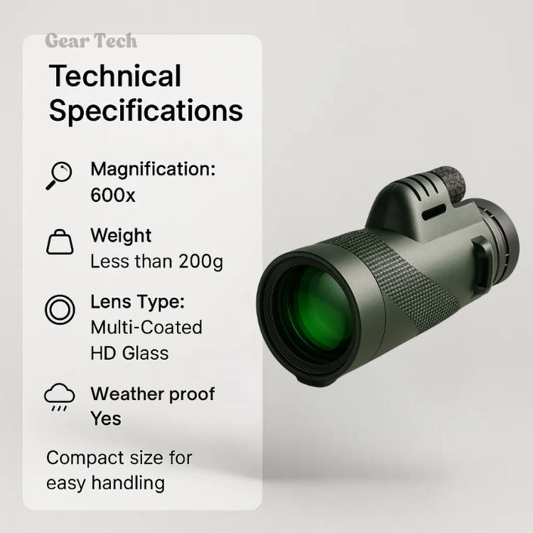 Navando | Compacte Monoculaire Verrekijker Met Hoog Zoom