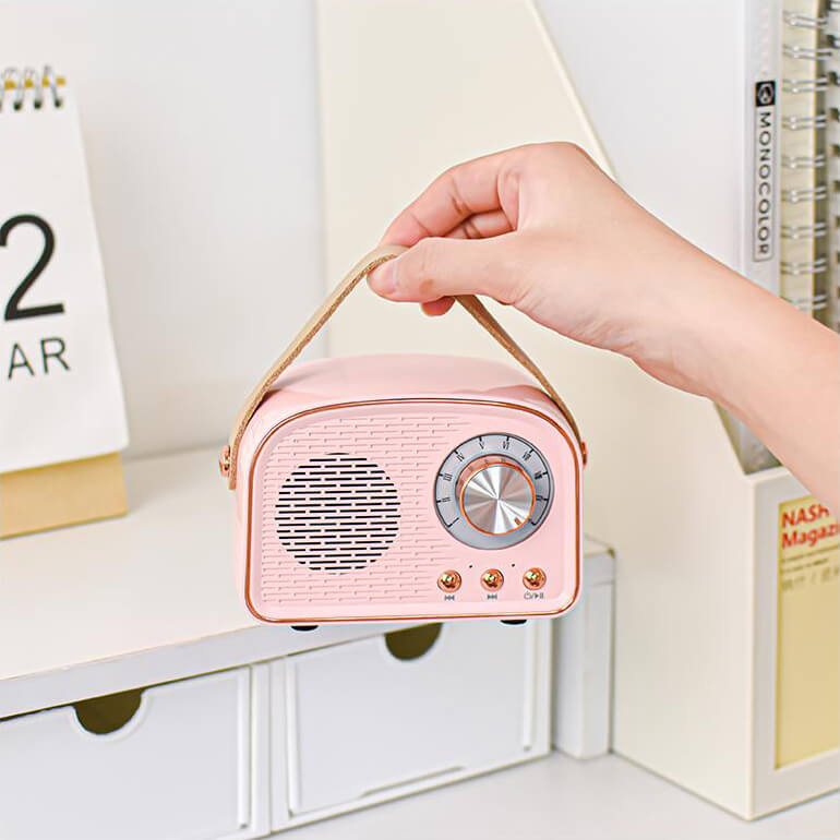 Navando | Compacte Retro Bluetooth-Speaker Met FM-Radio
