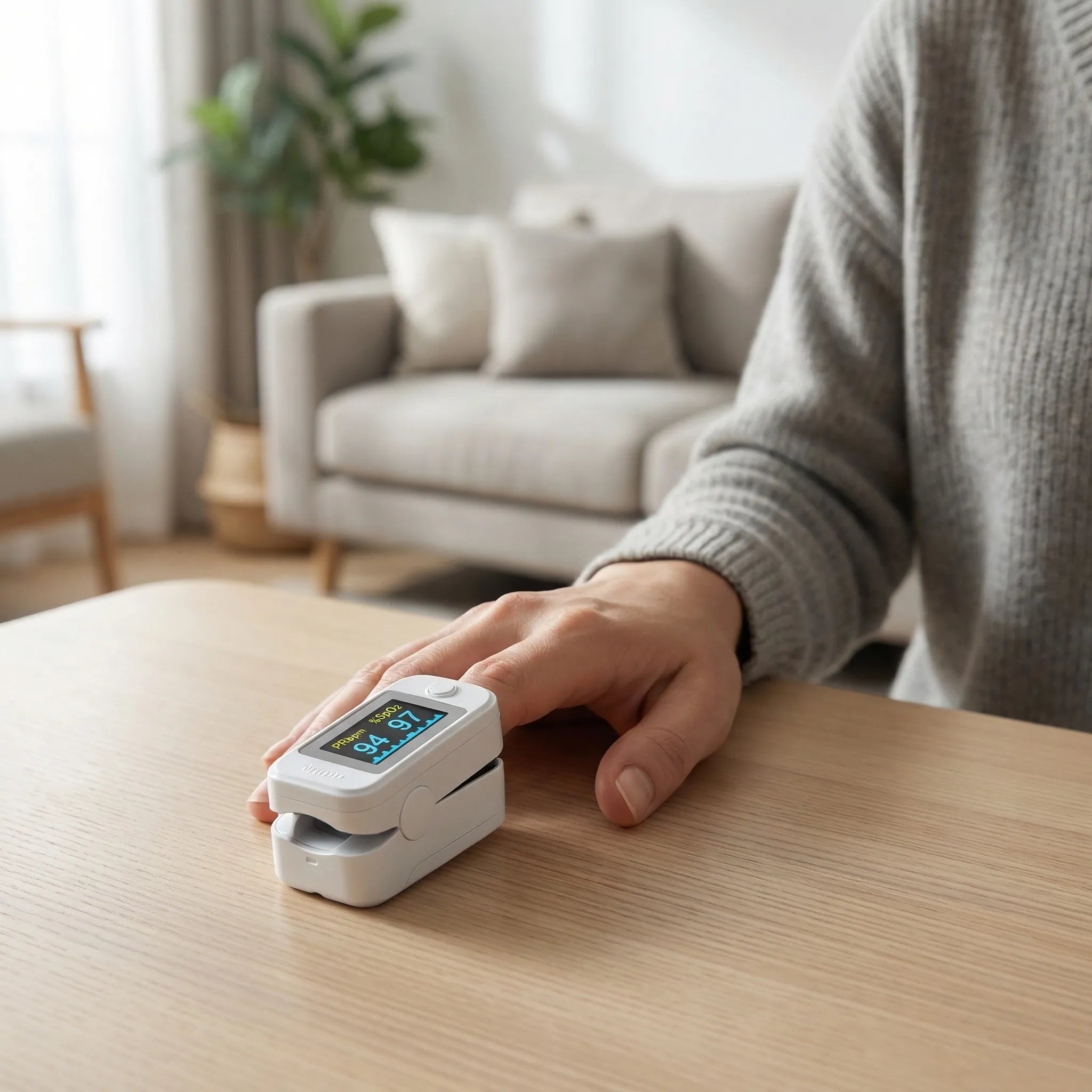 Navando | Compacte Vinger-Saturatiemeter Met Display