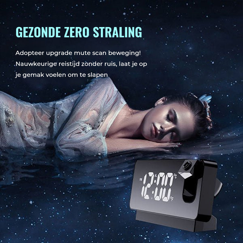 Navando | Digitale Wekker Met Plafondprojectie