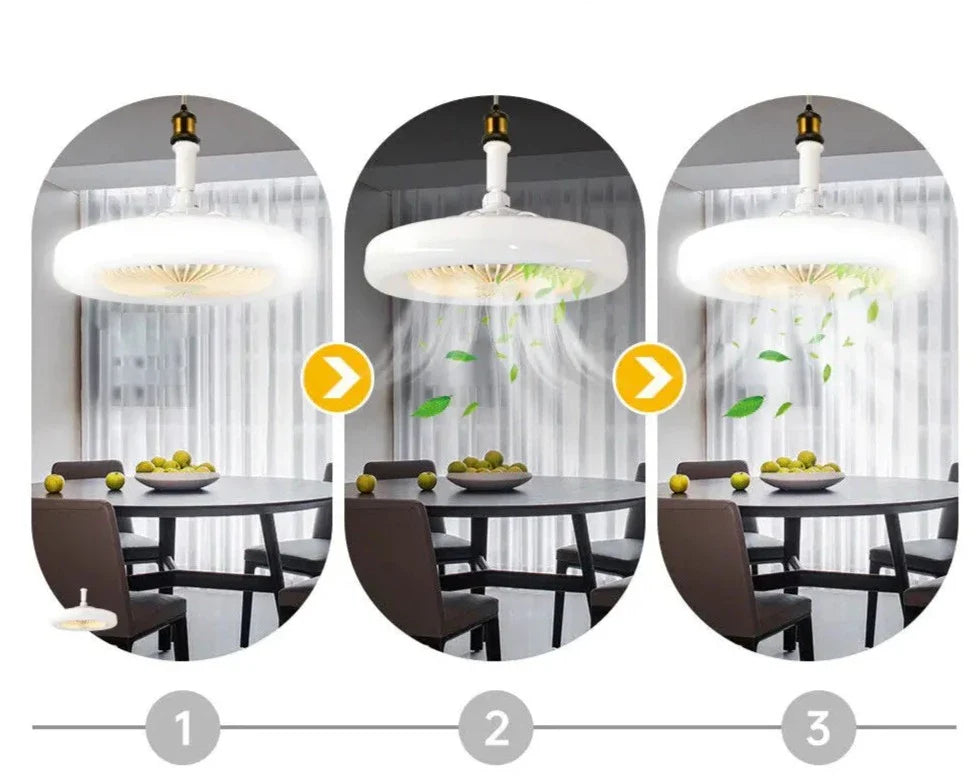 Navando | Dimbare Plafondlamp Met Ingebouwde Ventilator