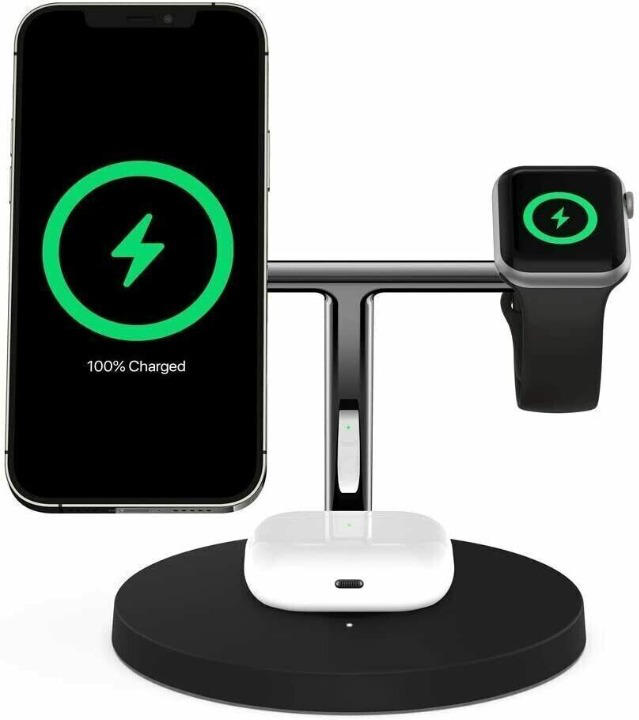 Navando | Draadloos 3-In-1 Oplaadstation Voor Apple