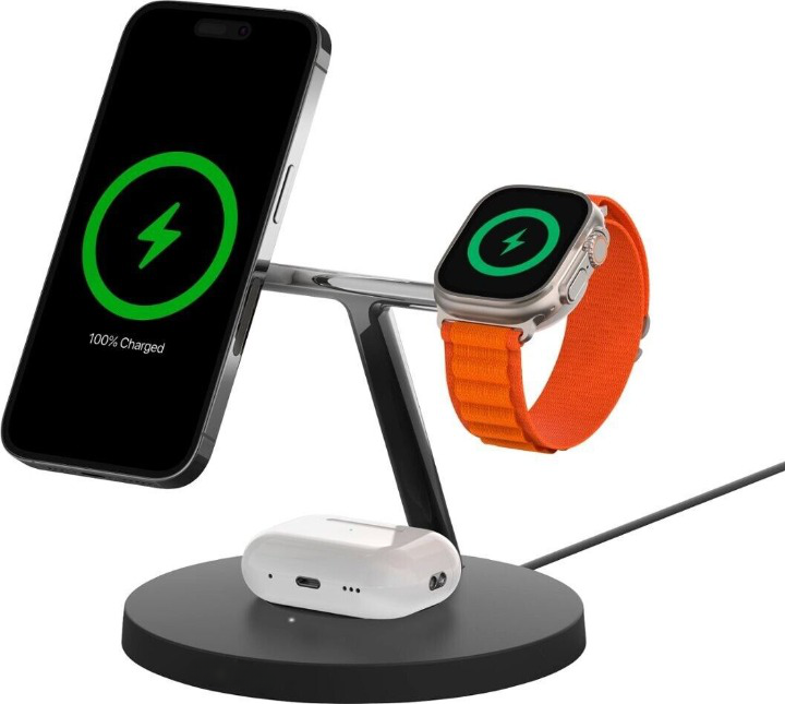 Navando | Draadloos 3-In-1 Oplaadstation Voor Apple
