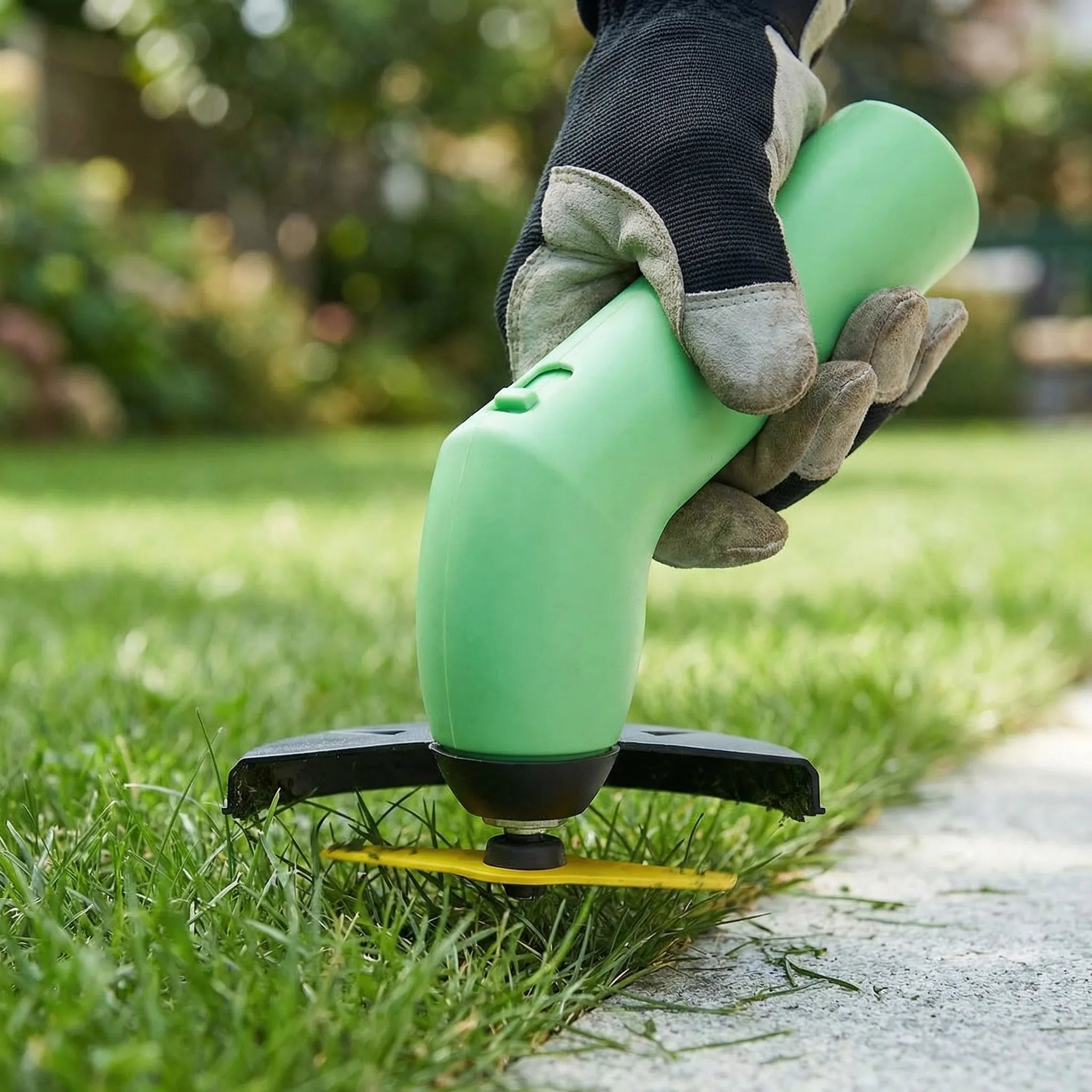 Navando | Draadloze Compacte Grasschaar Op Batterijen