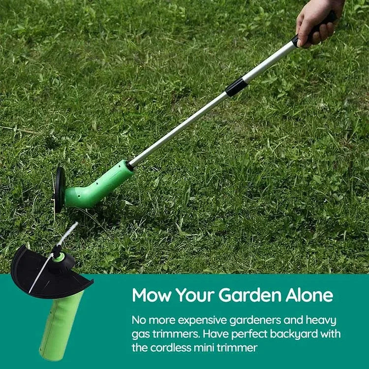 Navando | Draadloze Compacte Grasschaar Op Batterijen