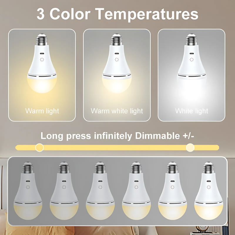 Navando | Draadloze Oplaadbare LED-Lamp Met Afstandsbediening