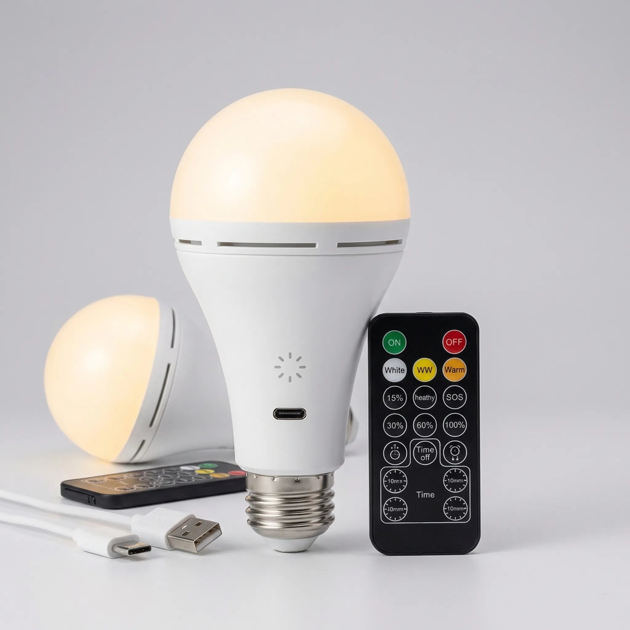Navando | Draadloze Oplaadbare LED-Lamp Met Afstandsbediening