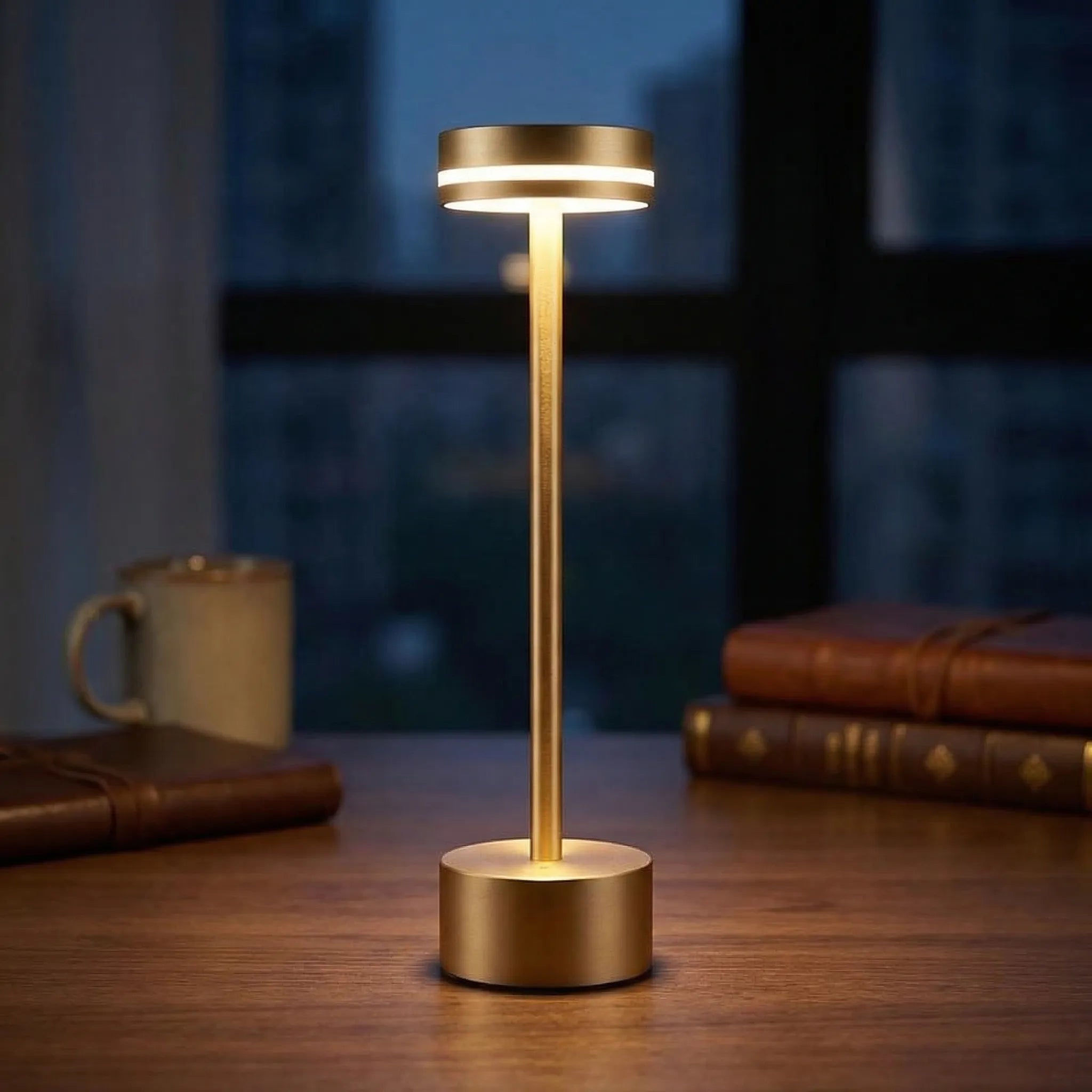 Navando | Draadloze Oplaadbare Tafellamp Met Touchbediening