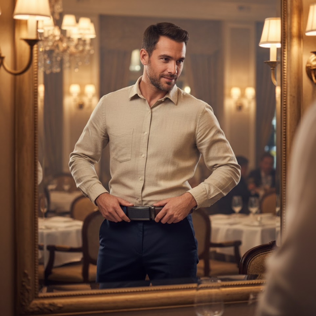 Navando | Elegante Heerenriem Met Automatische Gesp