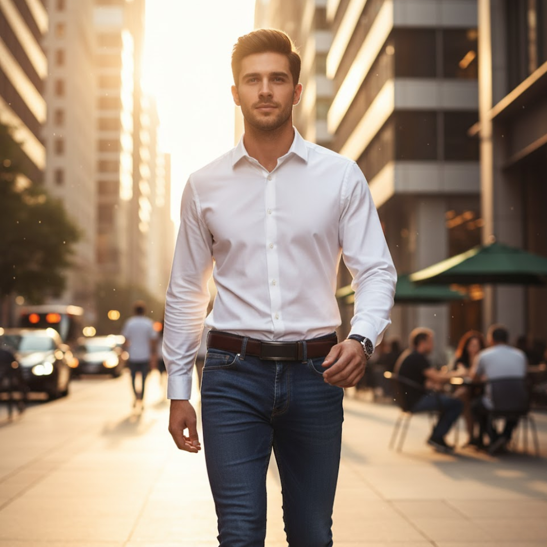 Navando | Elegante Heerenriem Met Automatische Gesp