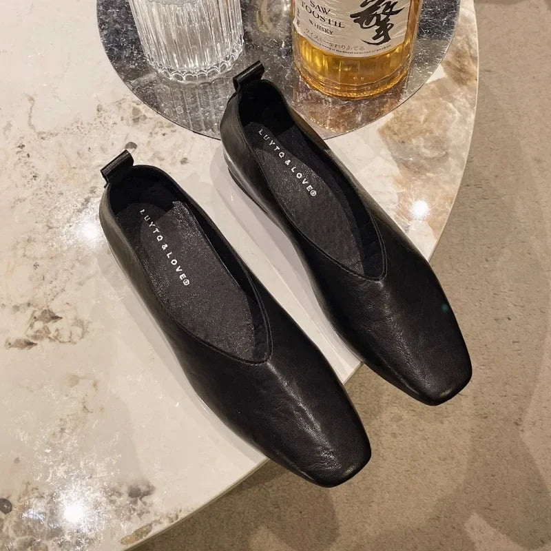 Navando | Elegante Loafer Met Vierkante Neus