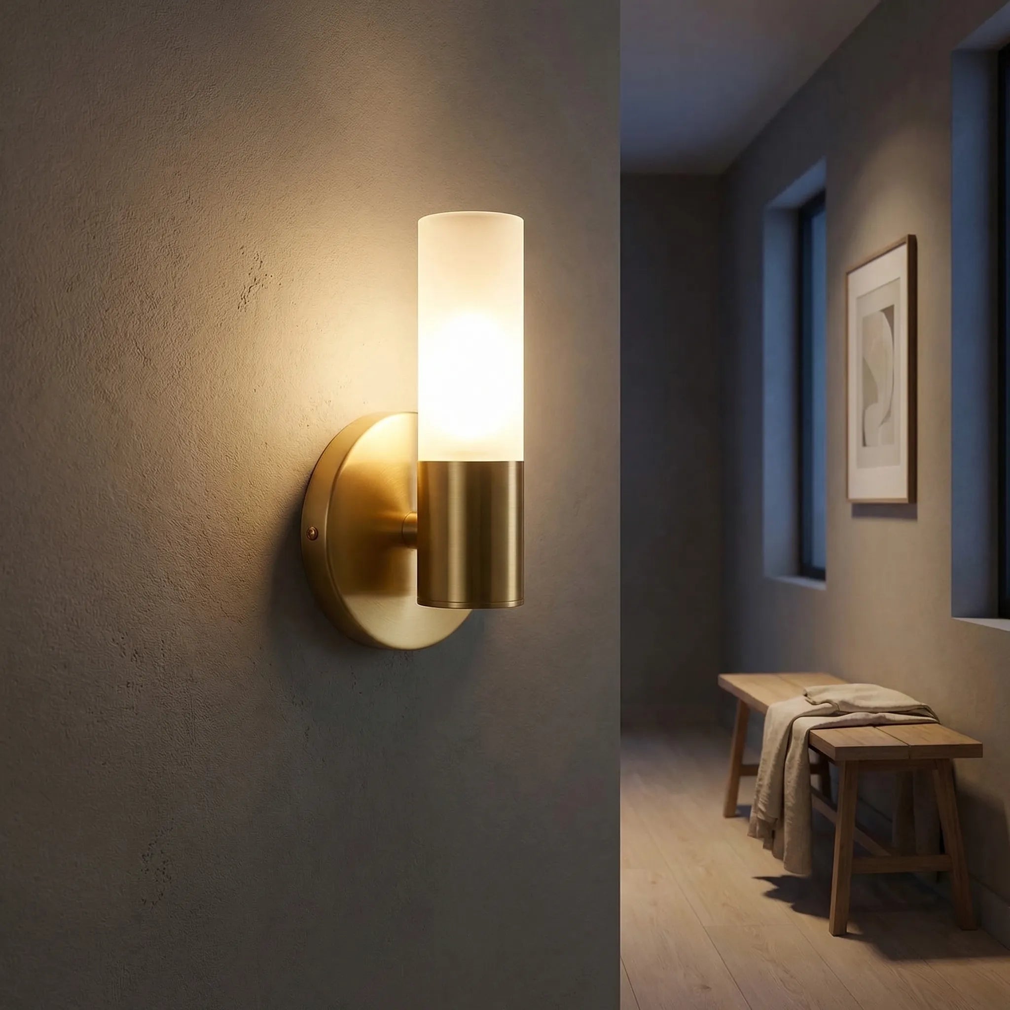 Navando | Elegante Wandlamp Met Cilindrische Kap