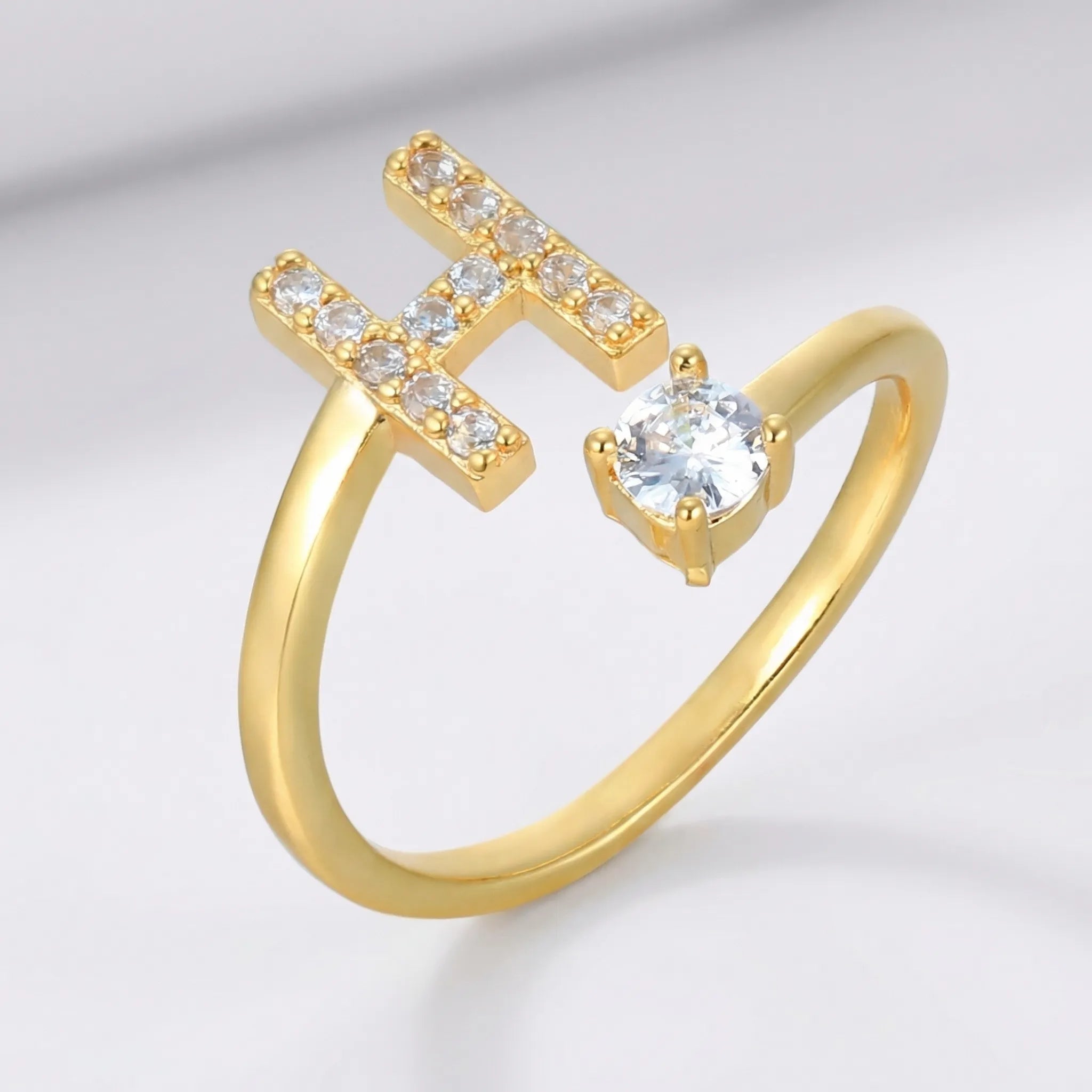 Navando | Gepersonaliseerde Ring Met zirkoniasTeen