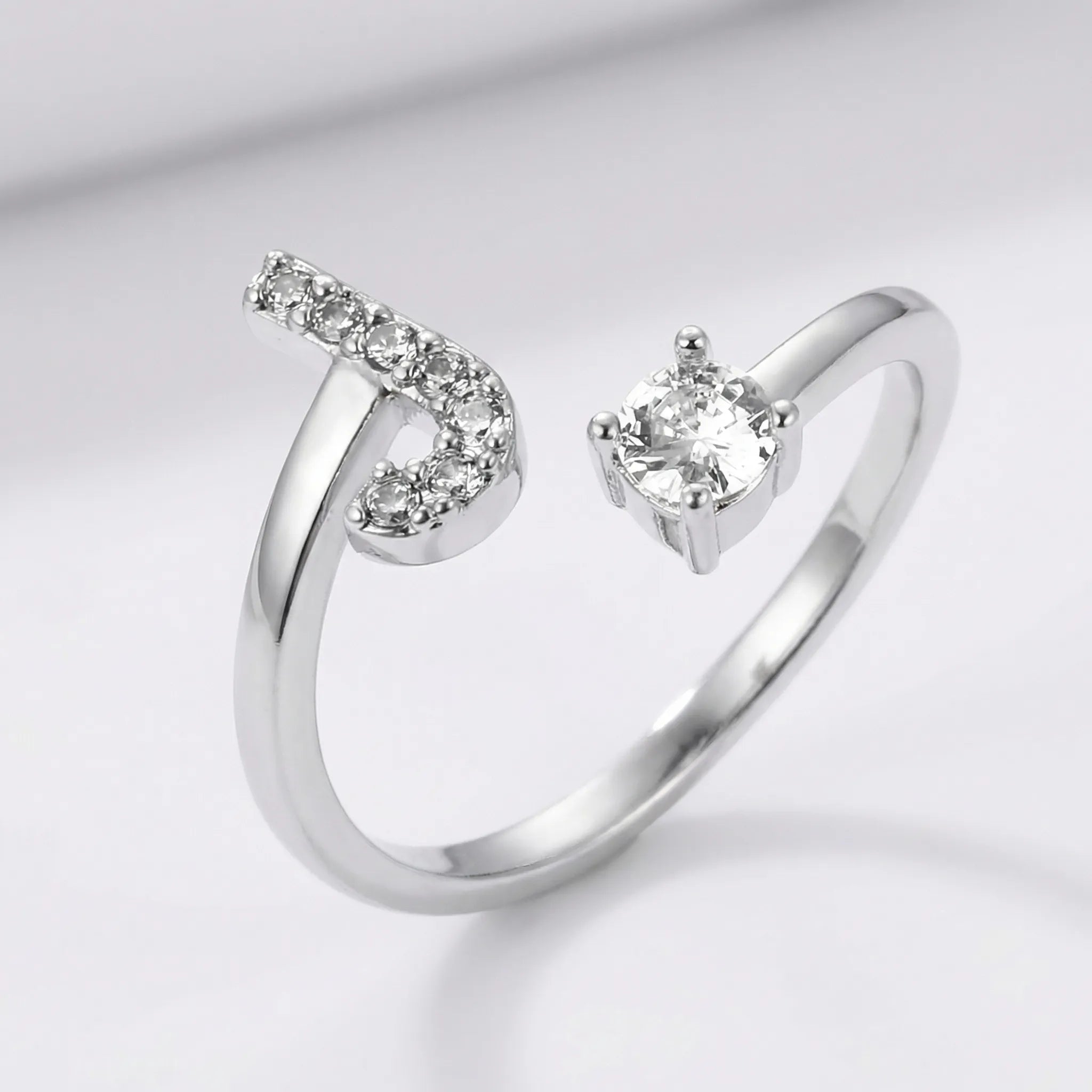 Navando | Gepersonaliseerde Ring Met zirkoniasTeen