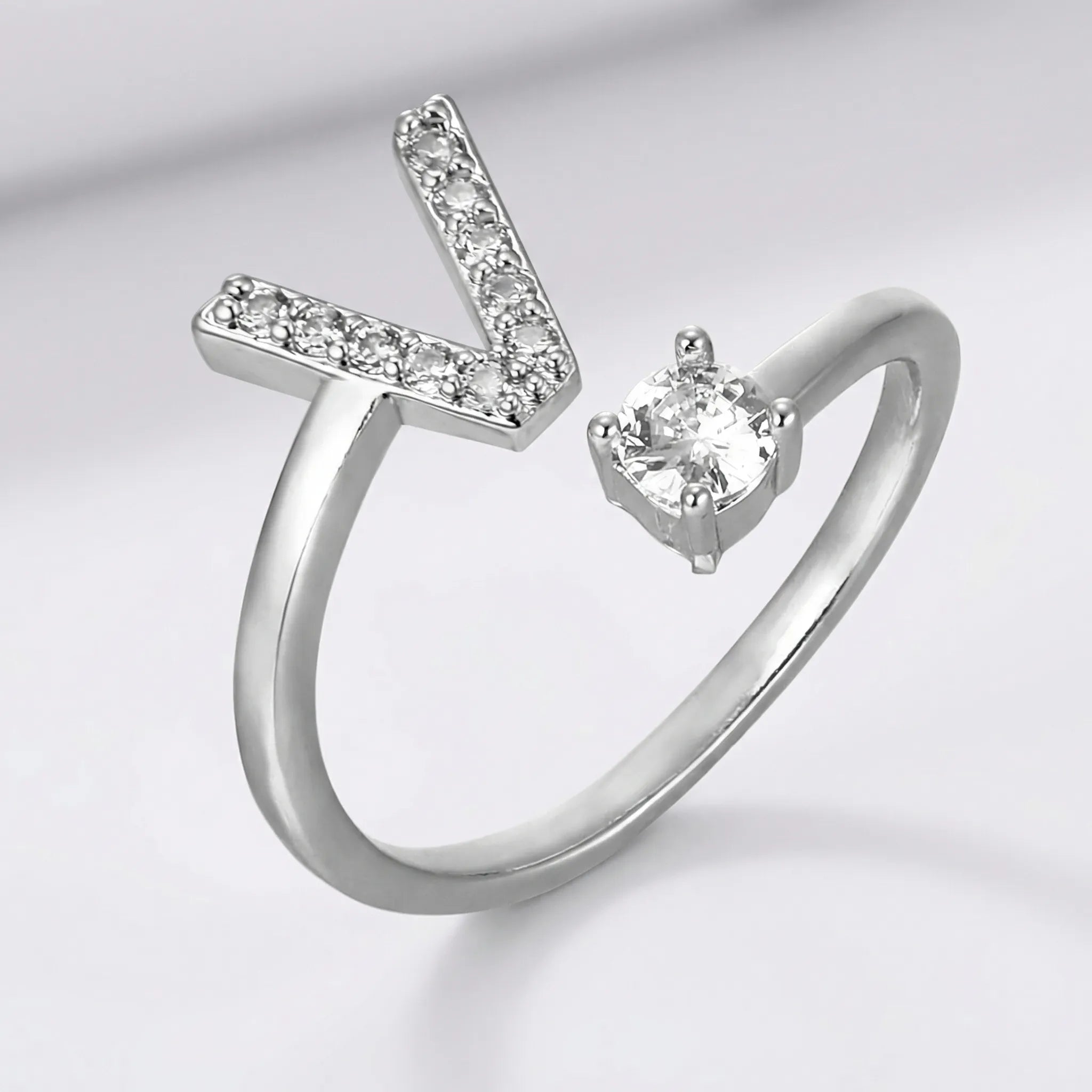 Navando | Gepersonaliseerde Ring Met zirkoniasTeen