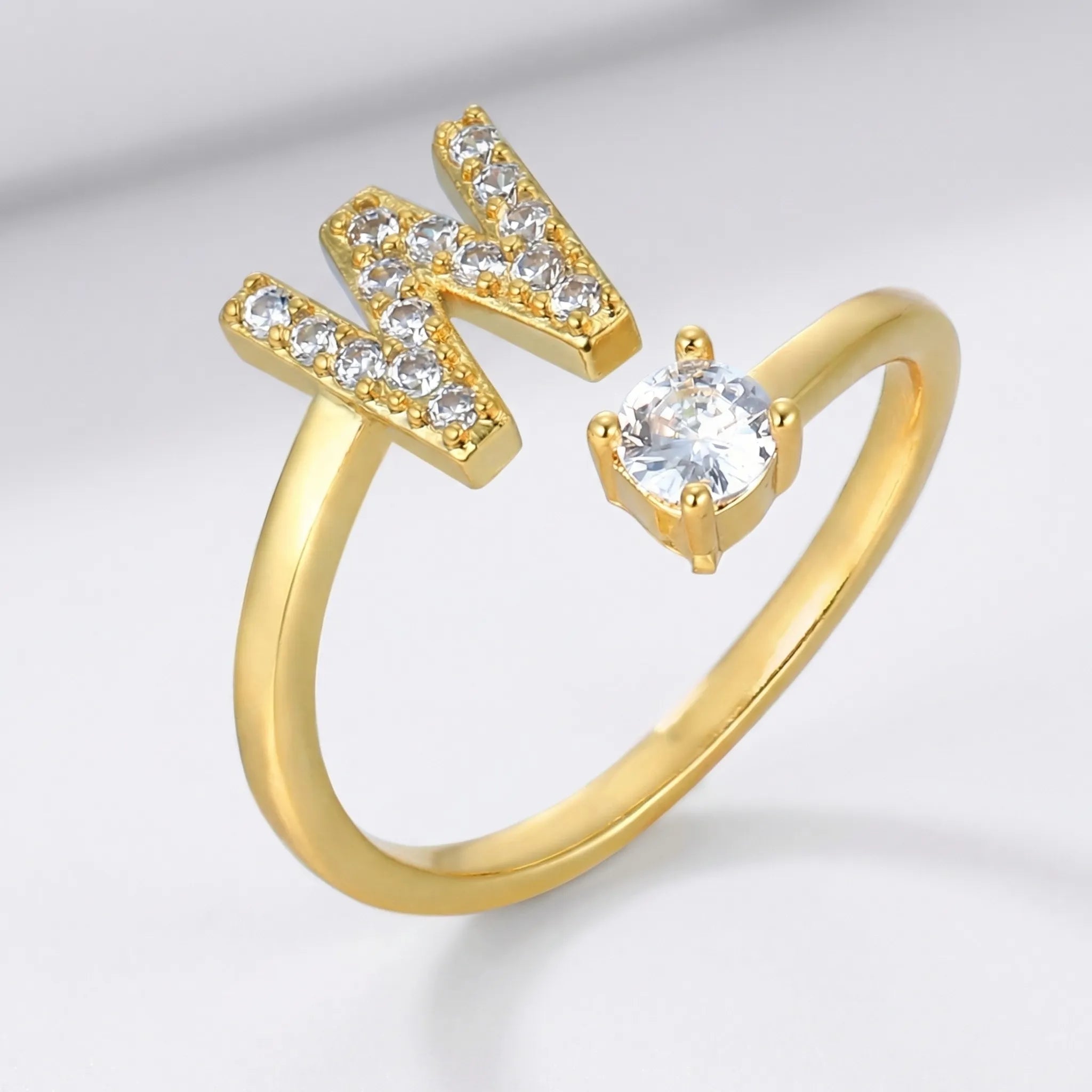 Navando | Gepersonaliseerde Ring Met zirkoniasTeen