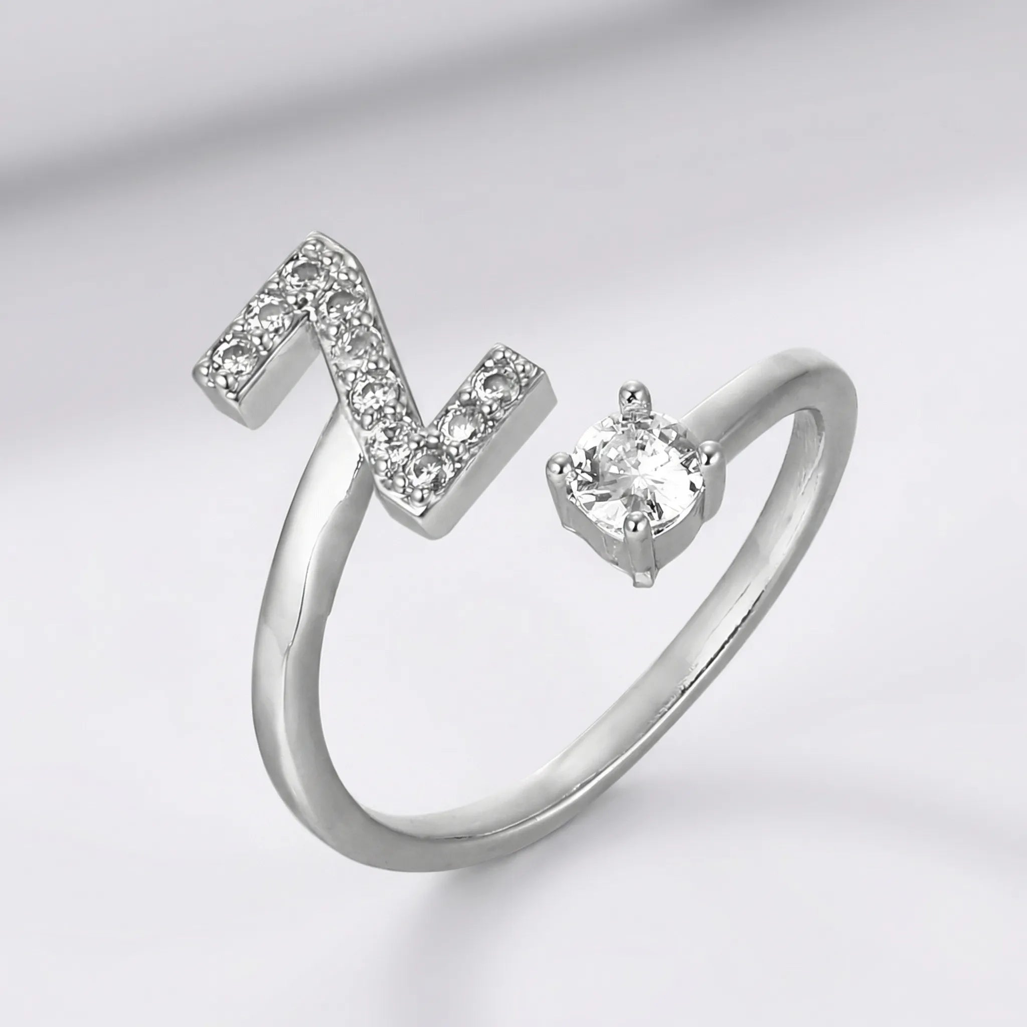 Navando | Gepersonaliseerde Ring Met zirkoniasTeen