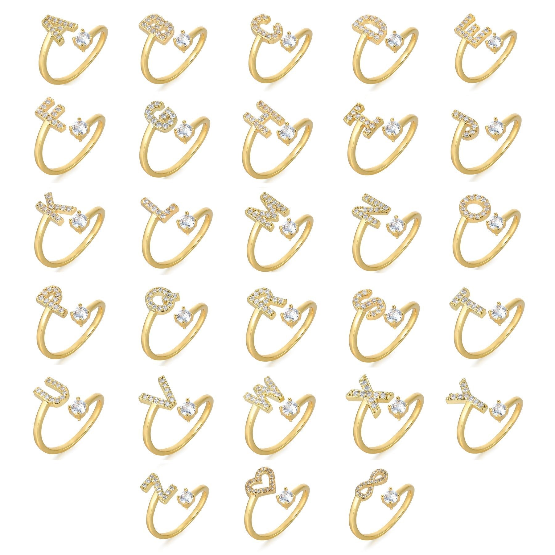 Navando | Gepersonaliseerde Ring Met zirkoniasTeen