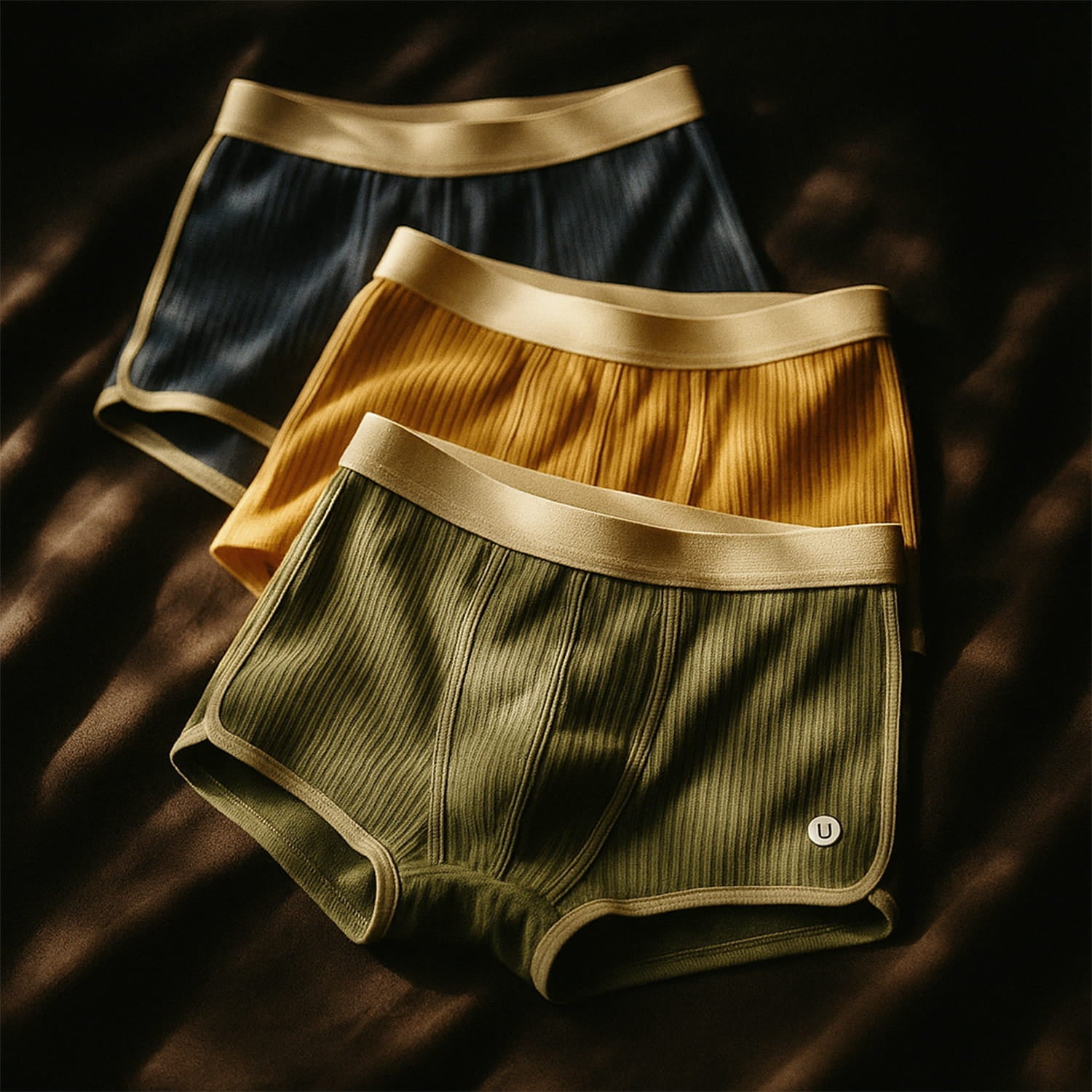 Navando | Geribbelde Boxershort Met Brede Tailleband