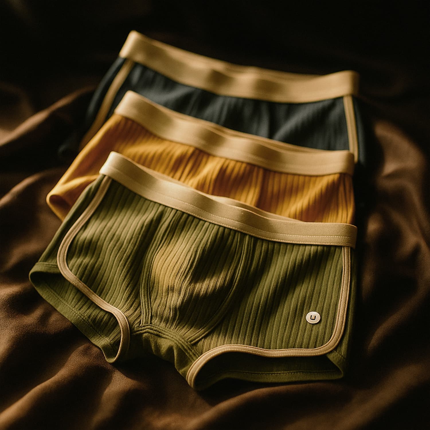 Navando | Geribbelde Boxershort Met Brede Tailleband