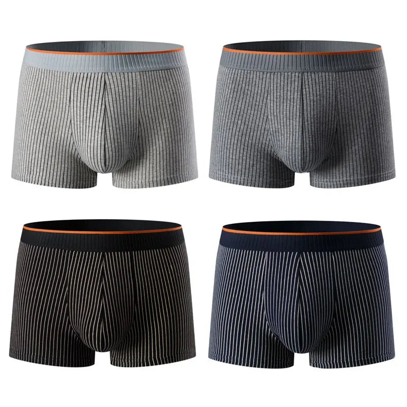 Navando | Gestreepte Heren Boxershorts Met Elastische Tailleband