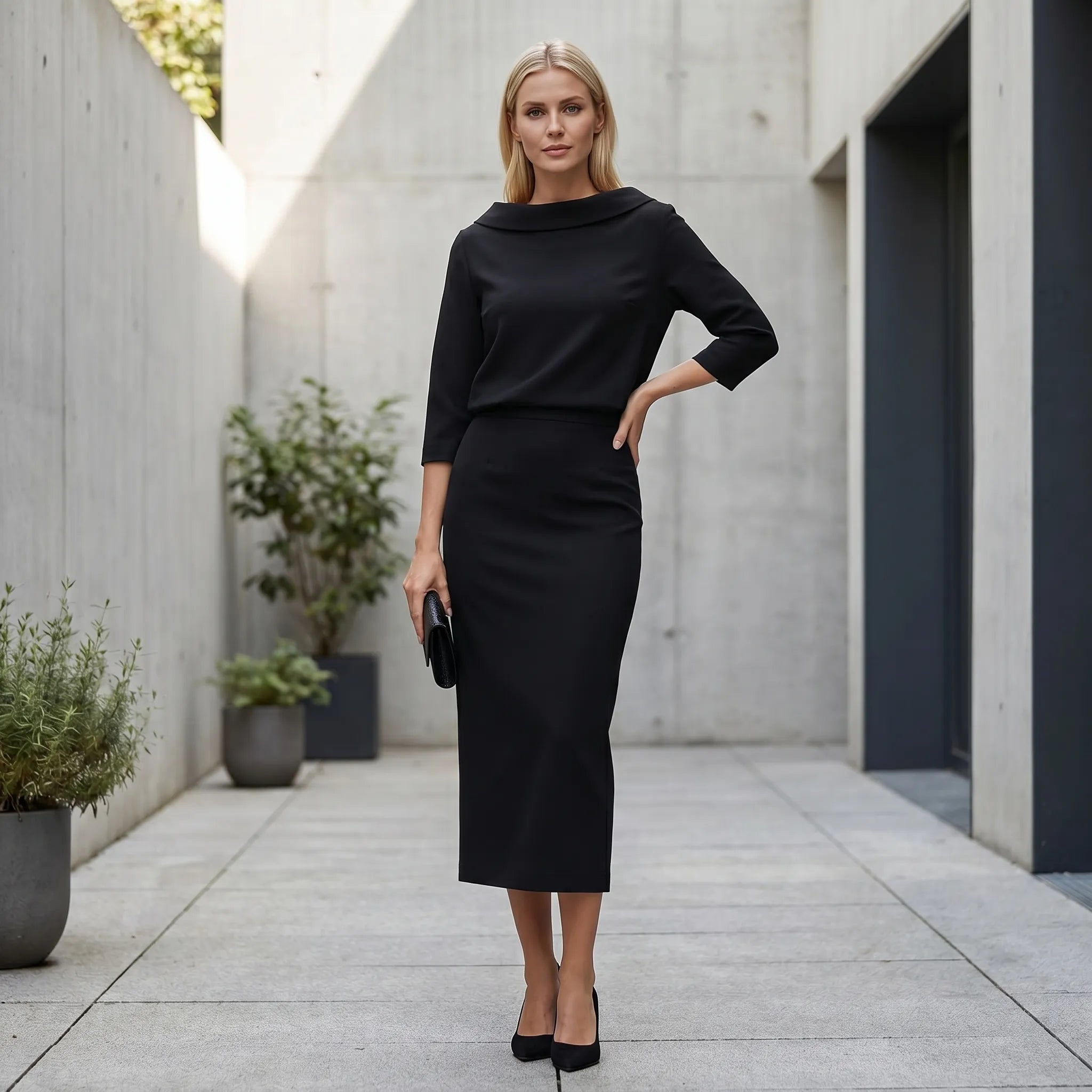 Navando | Getailleerde Tweedelige Rok Set