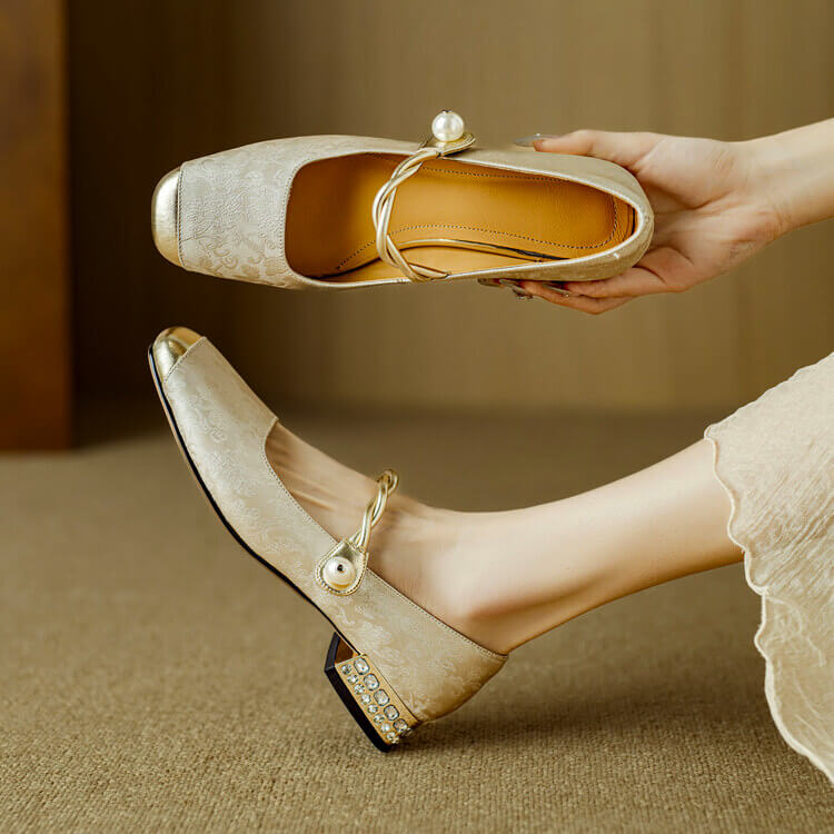 Navando | Lagehak Ballerina Met Borduursel