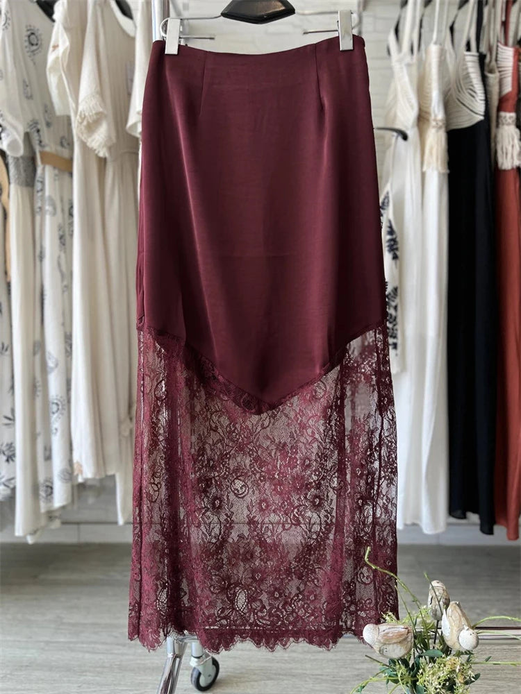 Navando | Lange Kokerrok Met Contrast